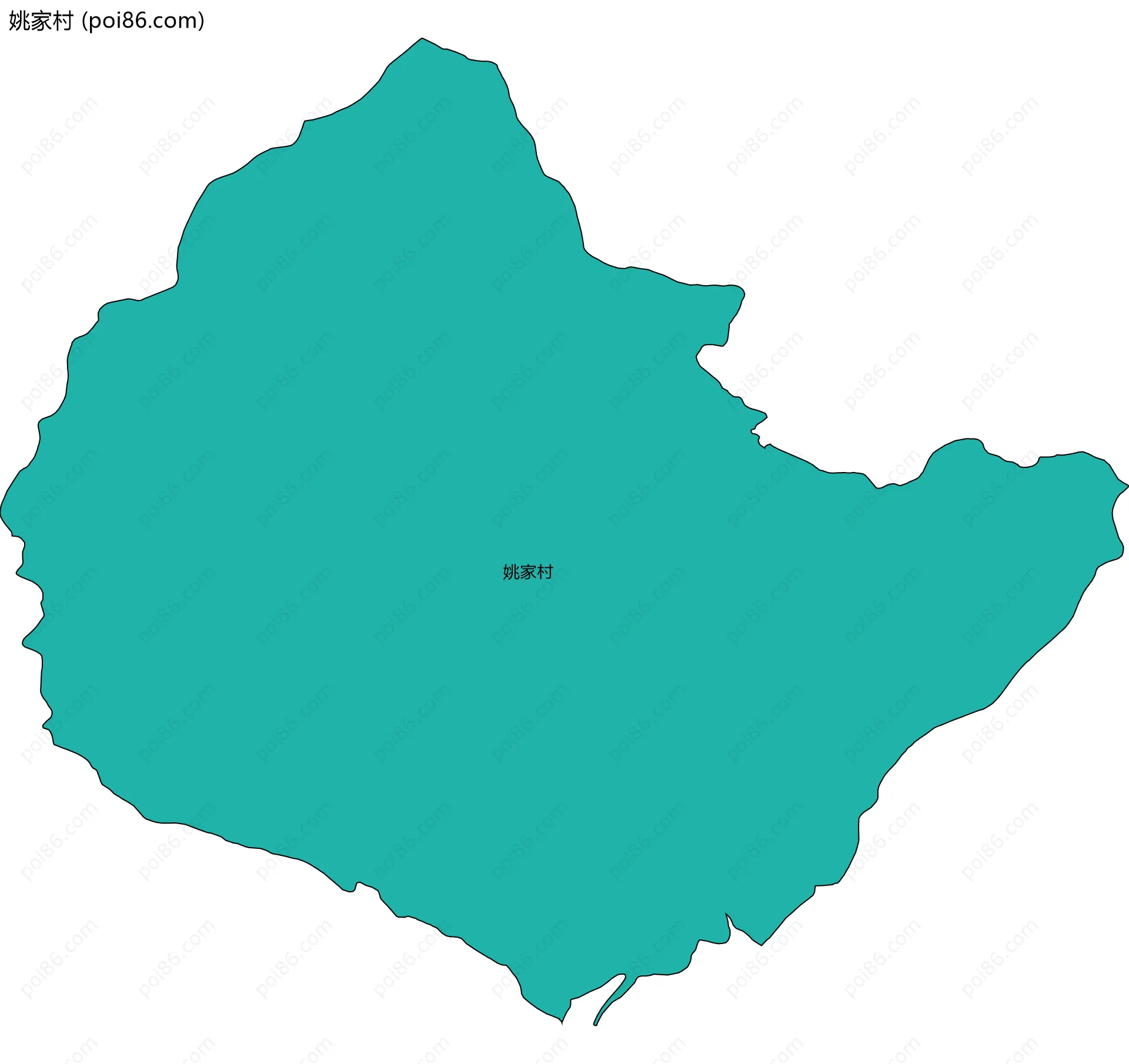 姚家村边界地图