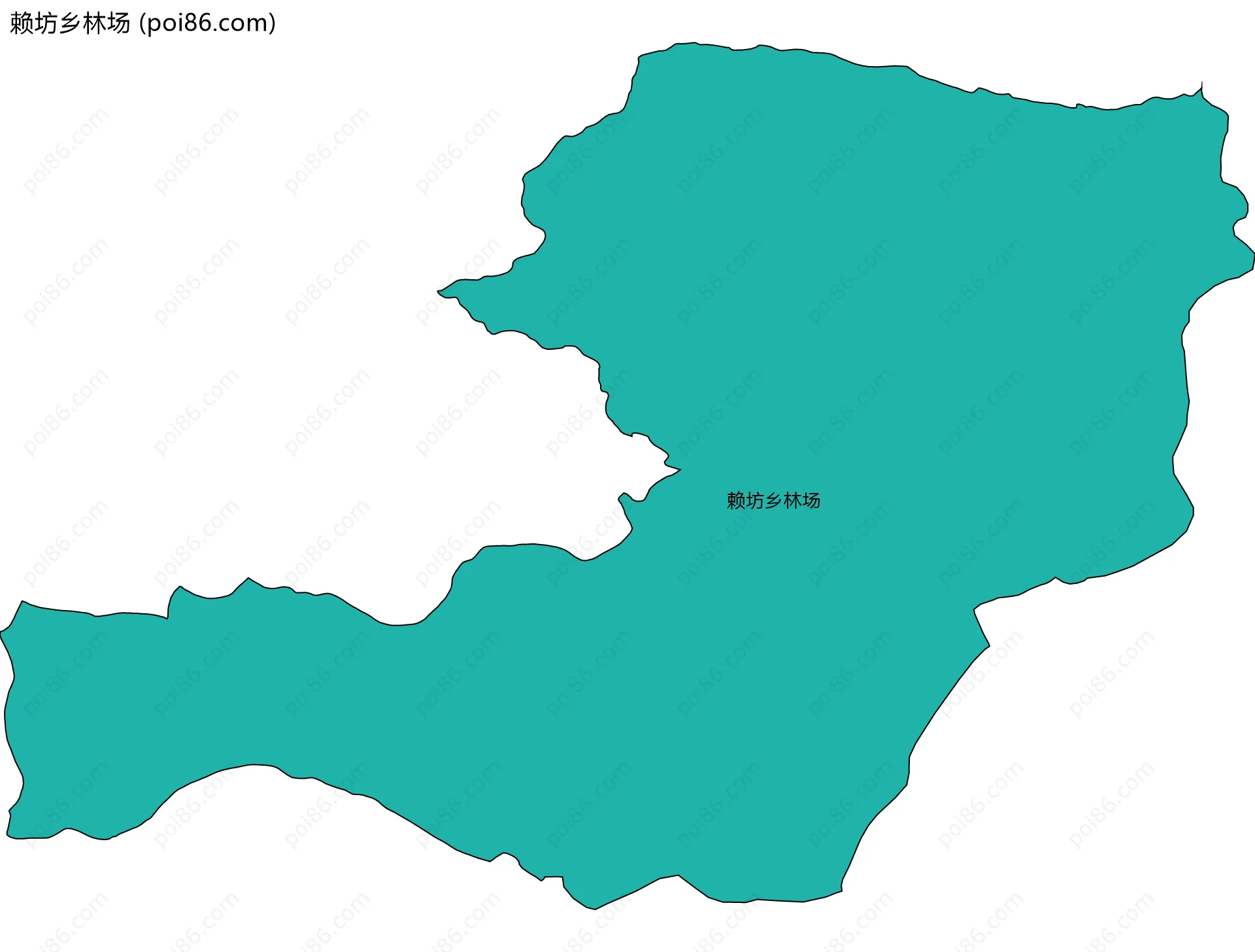 赖坊乡林场边界地图