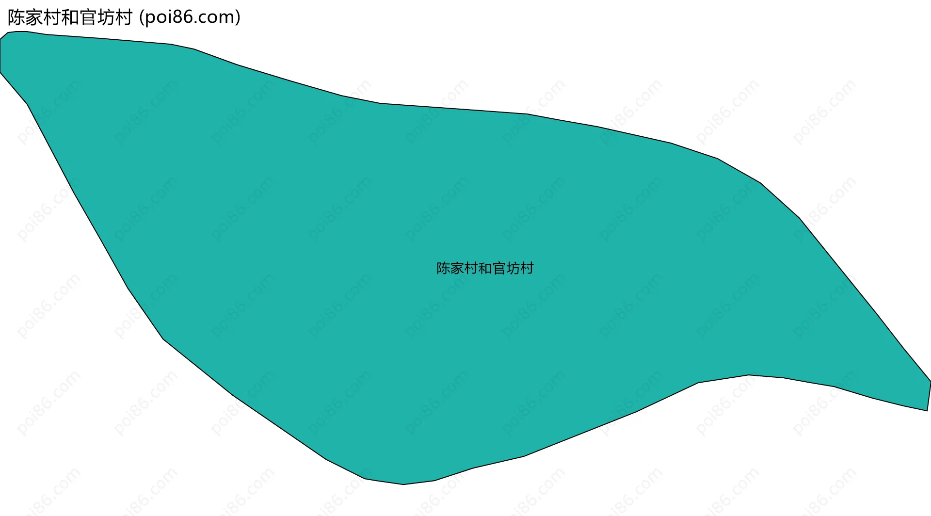 陈家村和官坊村边界地图