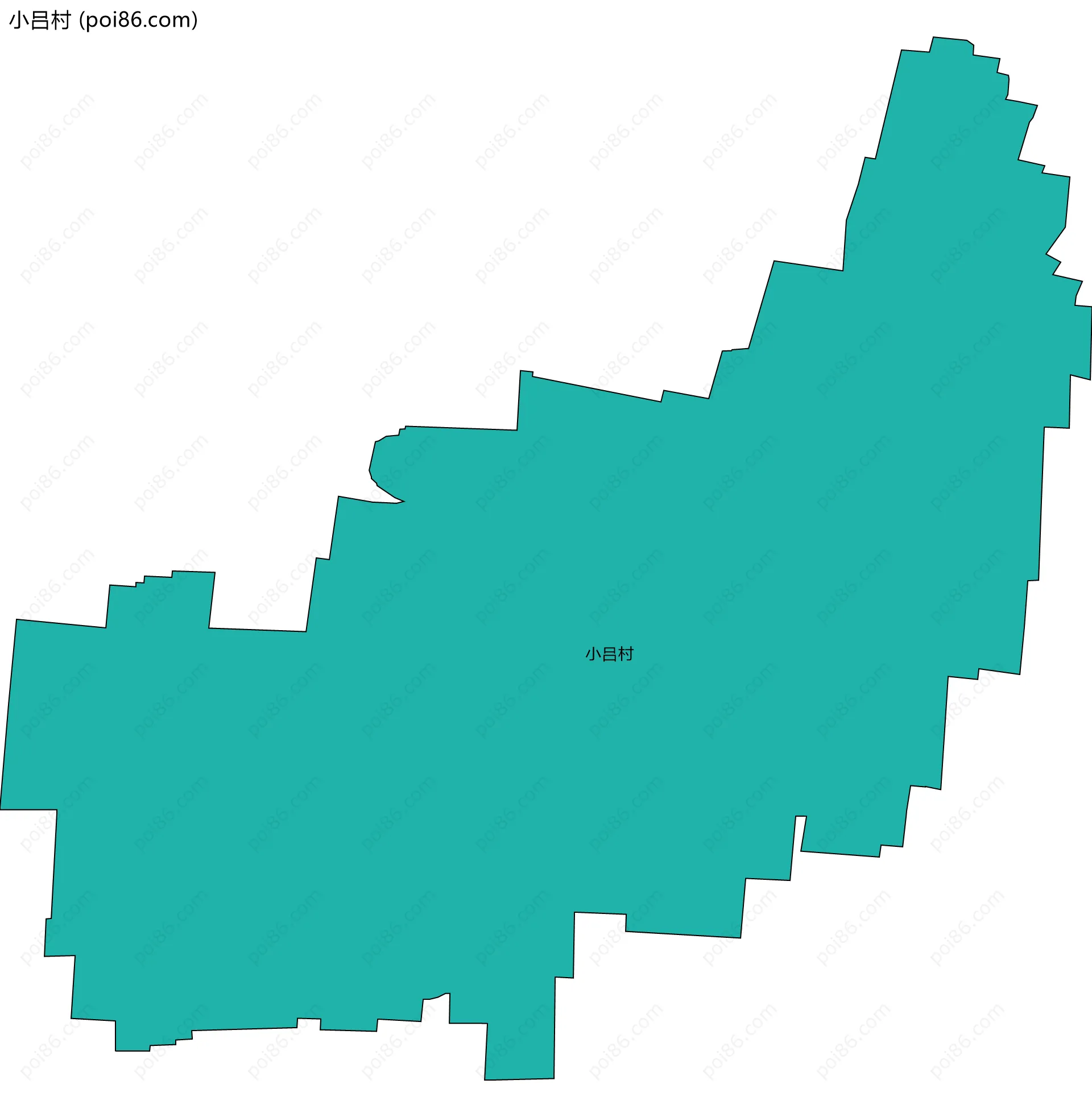 小吕村边界地图