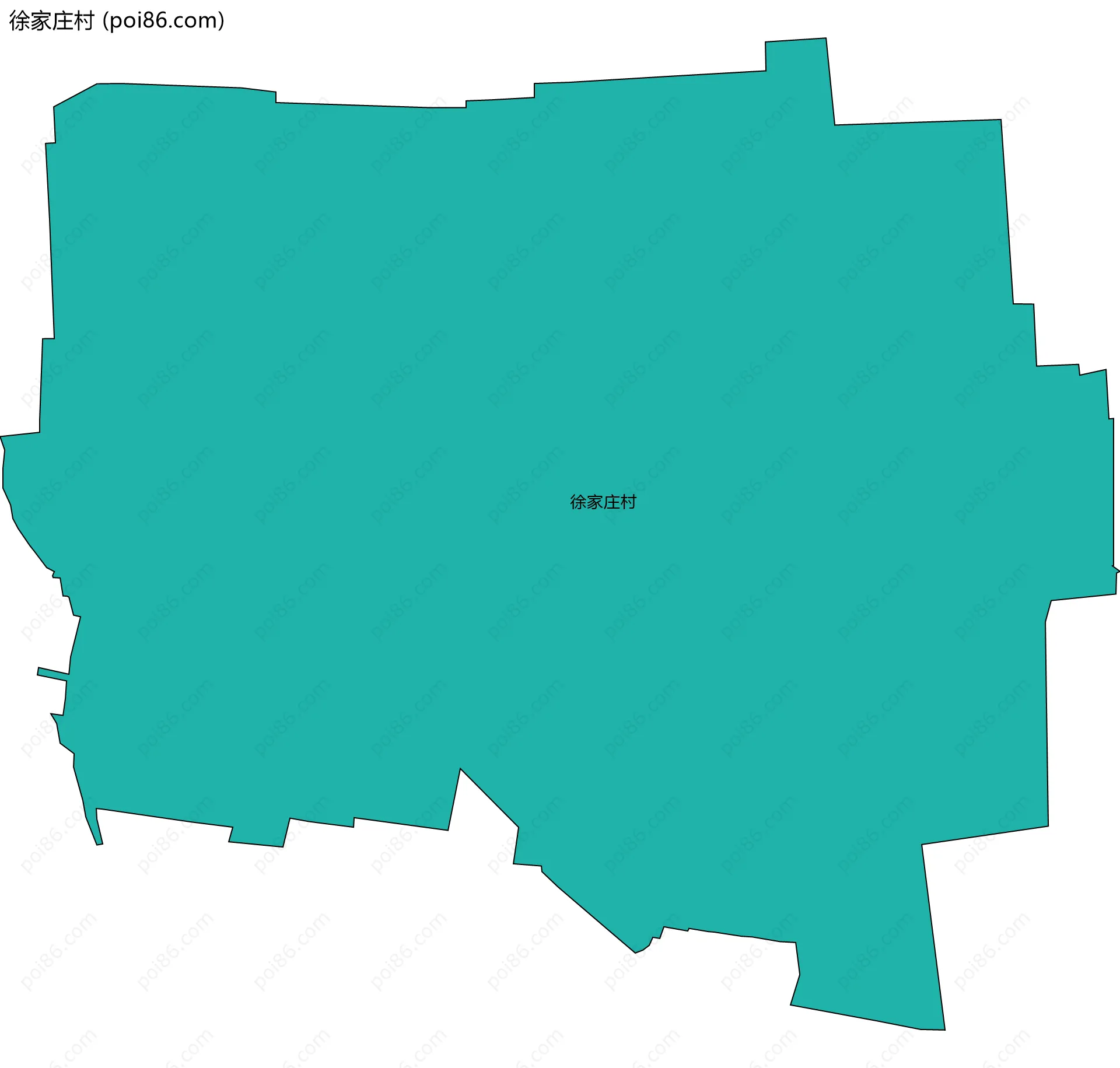 徐家庄村边界地图