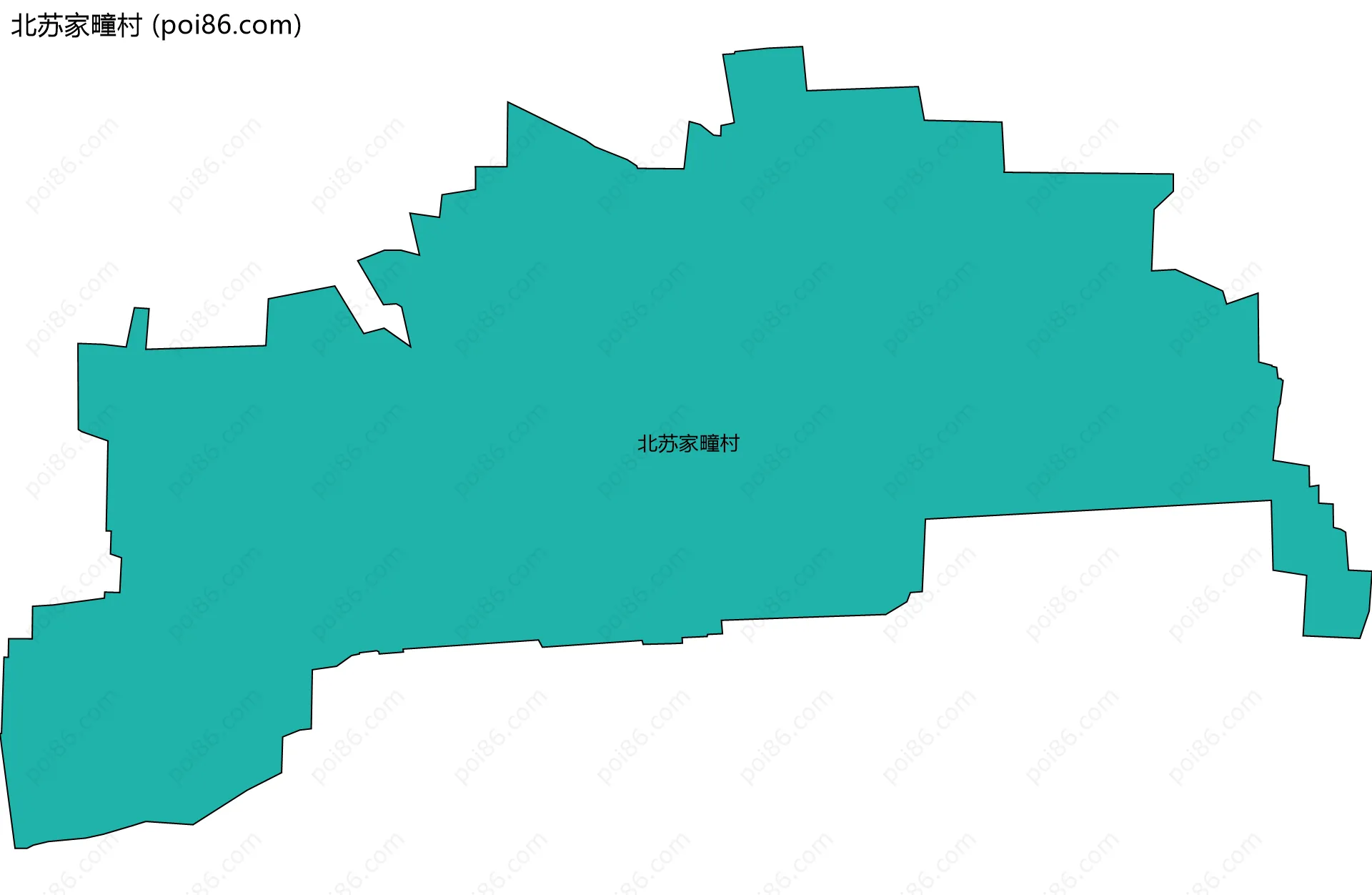 北苏家疃村边界地图