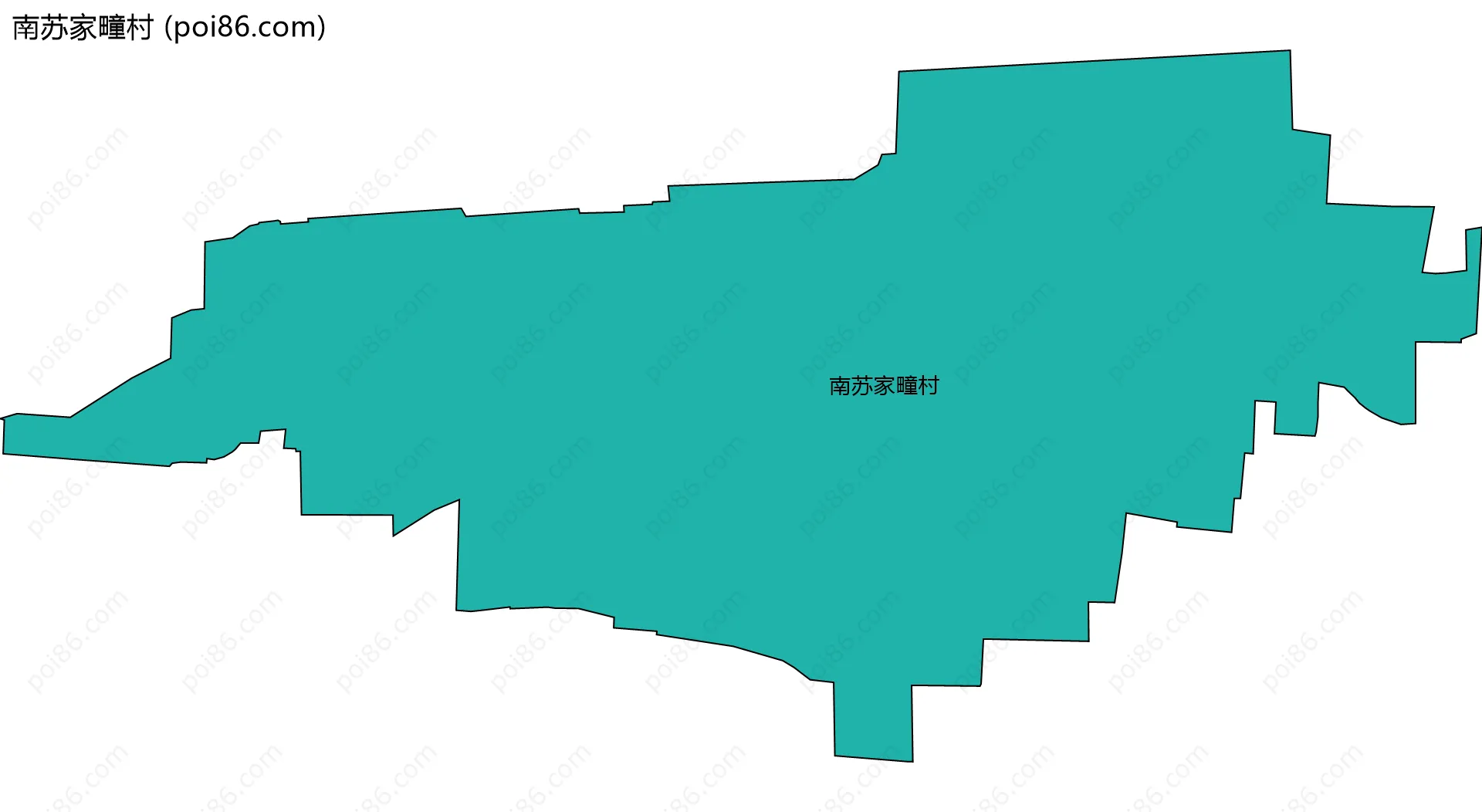 南苏家疃村边界地图