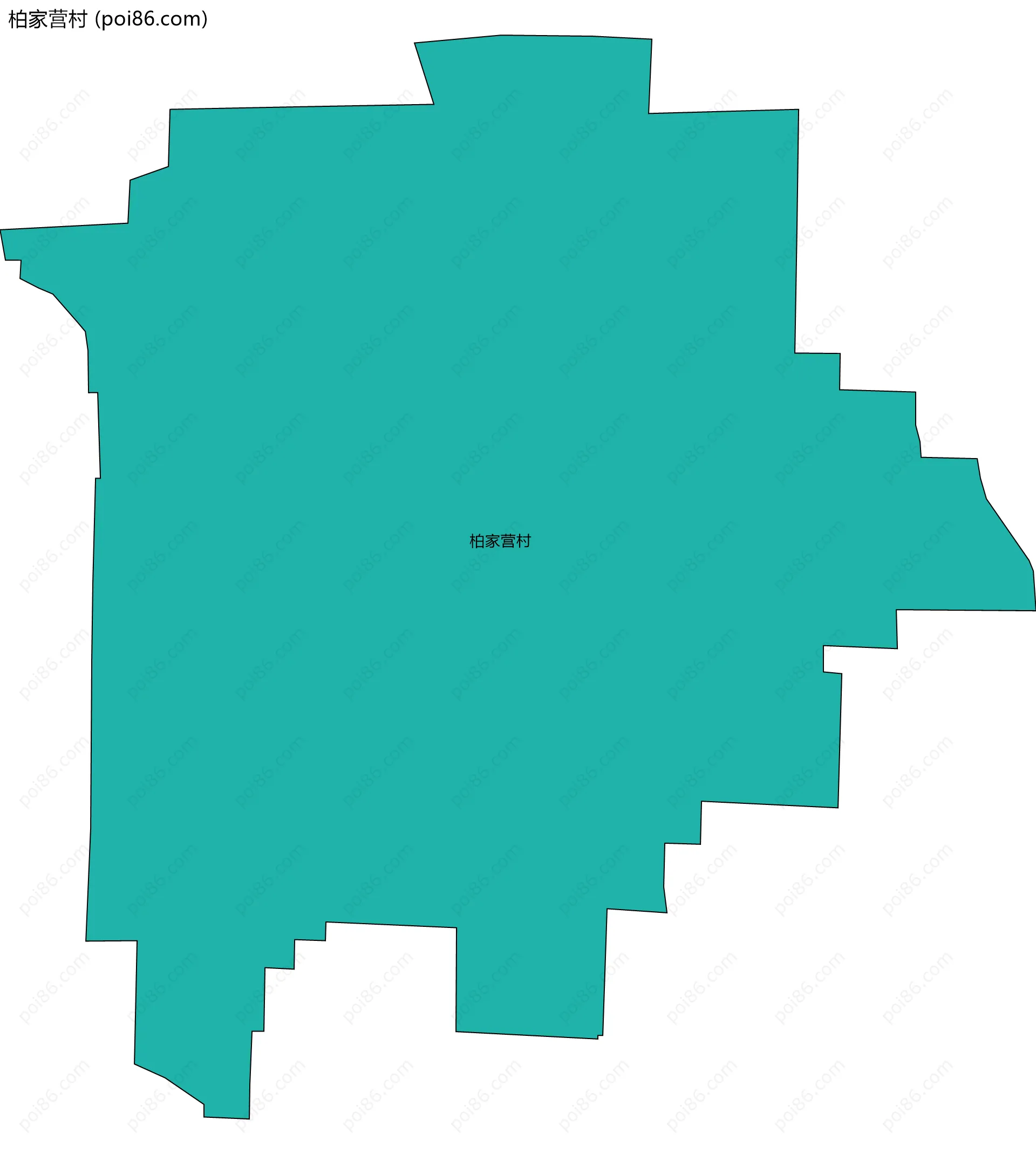 柏家营村边界地图