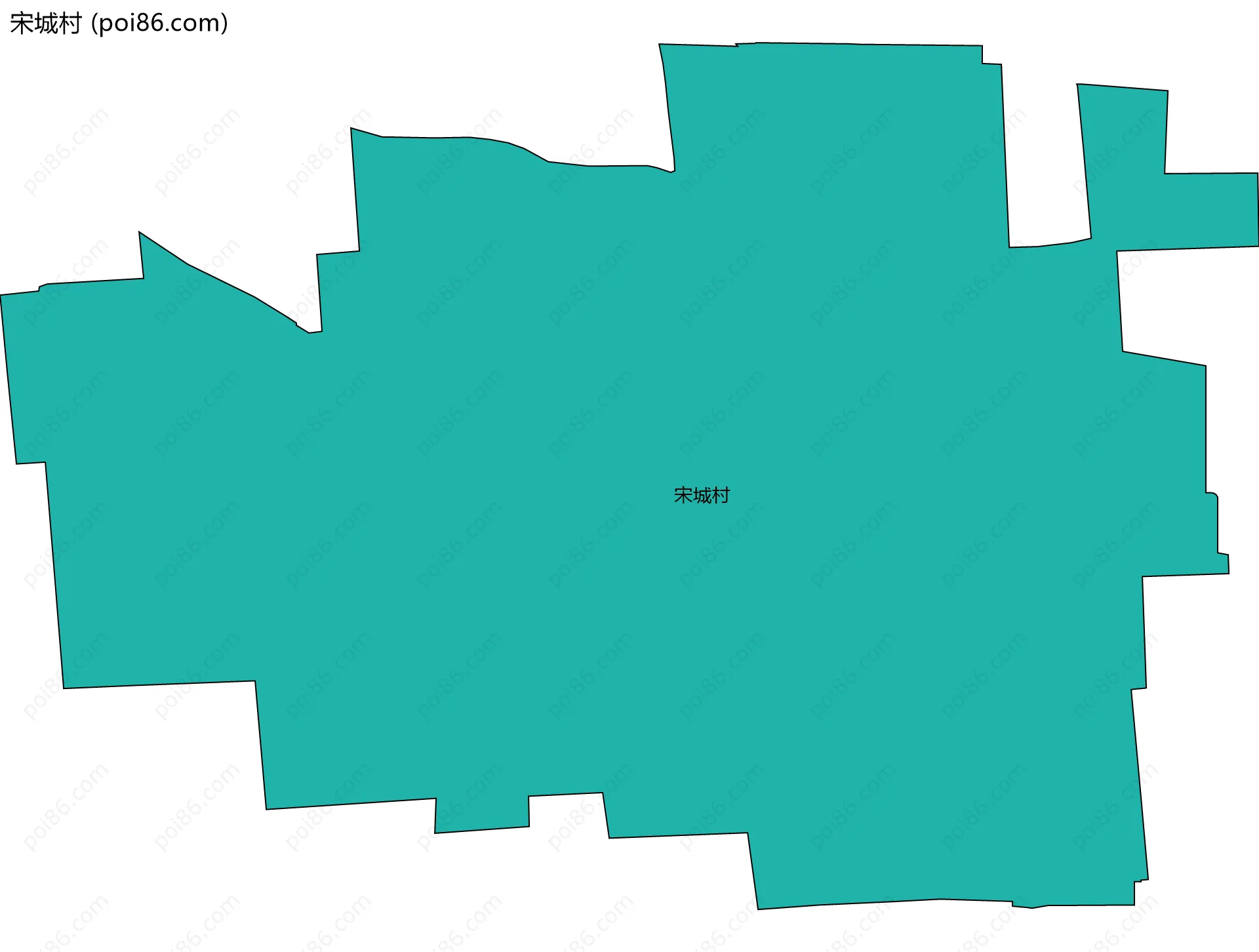 宋城村边界地图