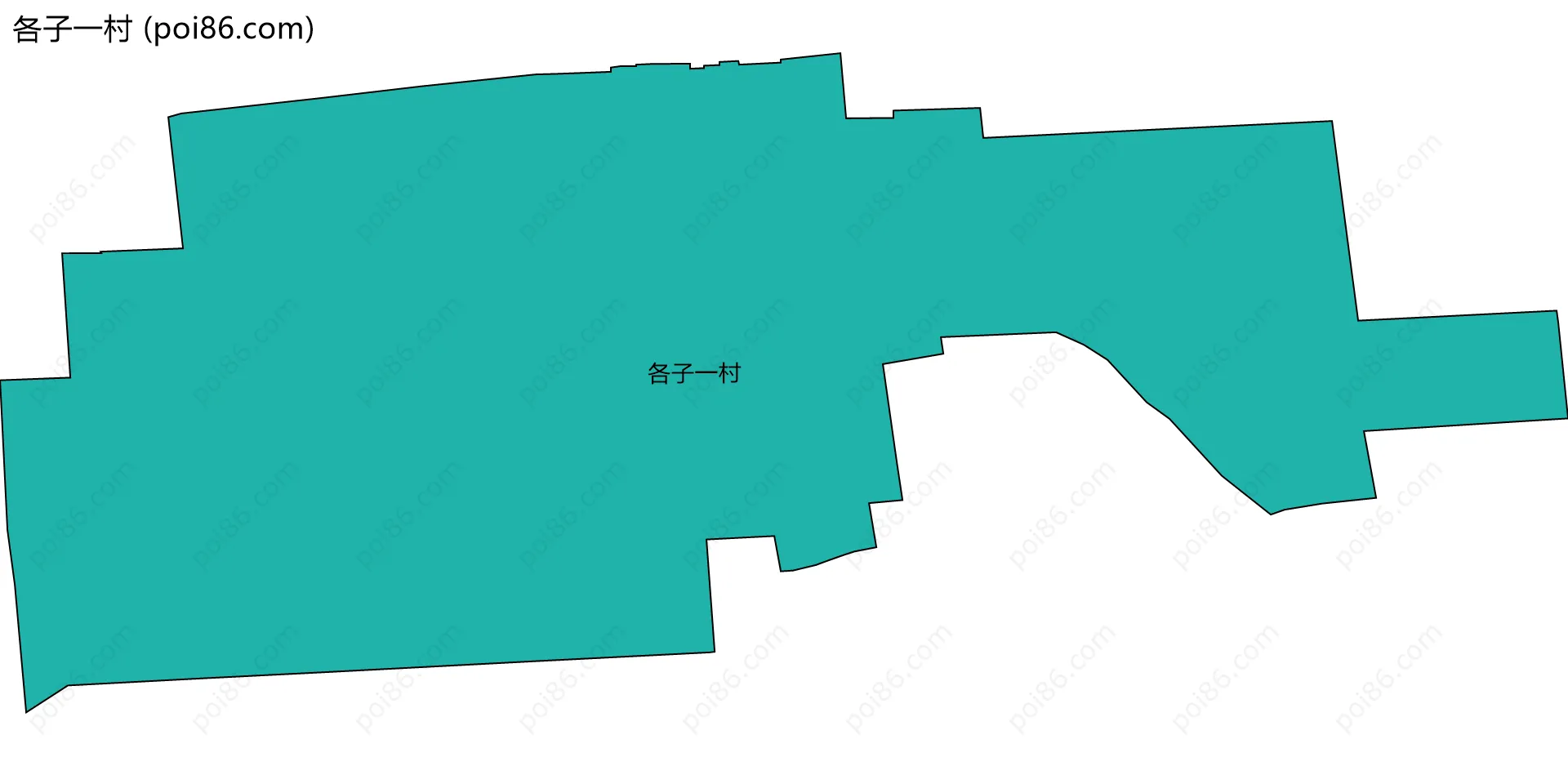 各子一村边界地图