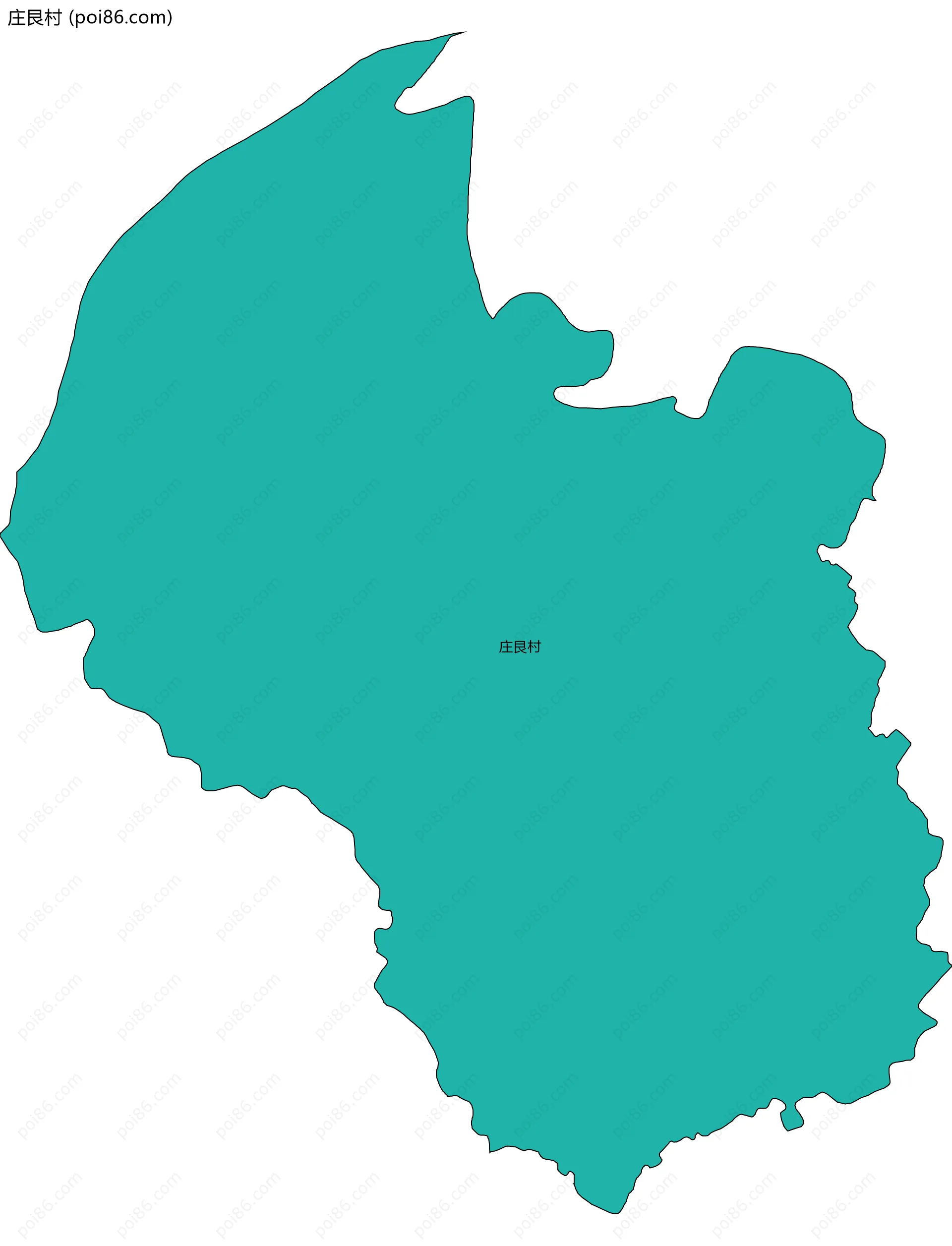 庄艮村边界地图