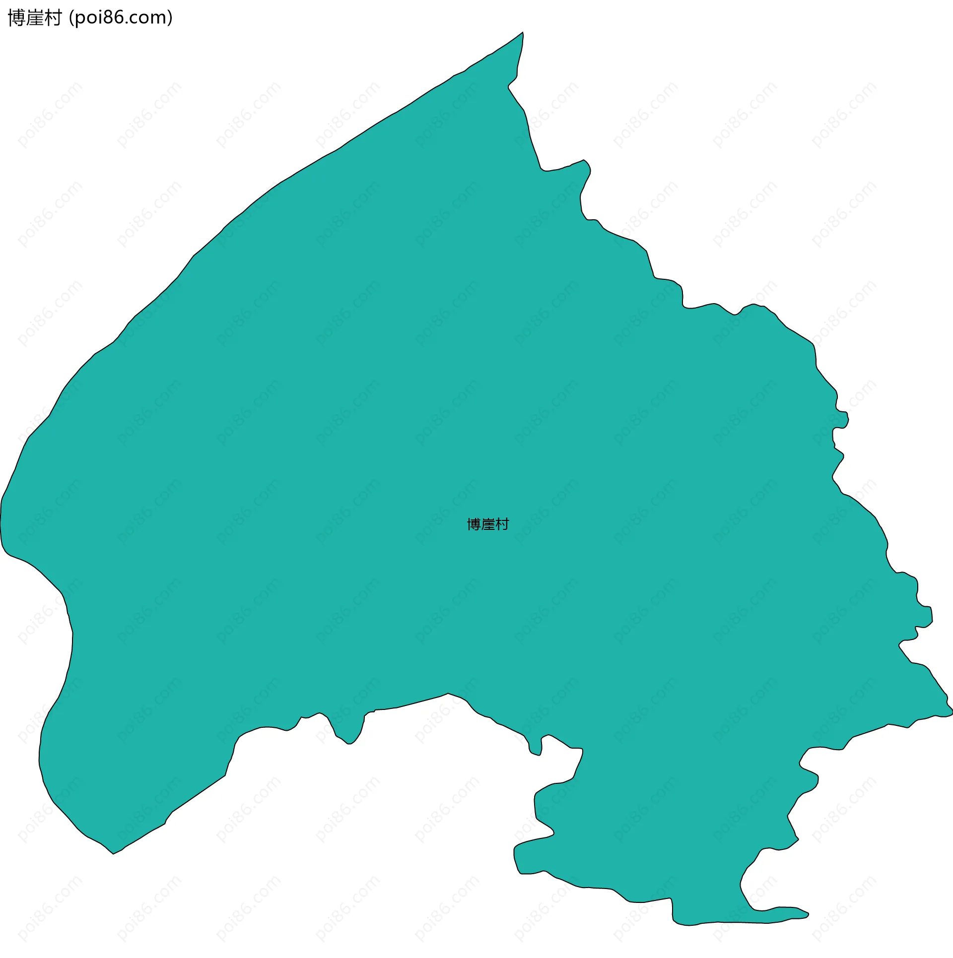 博崖村边界地图