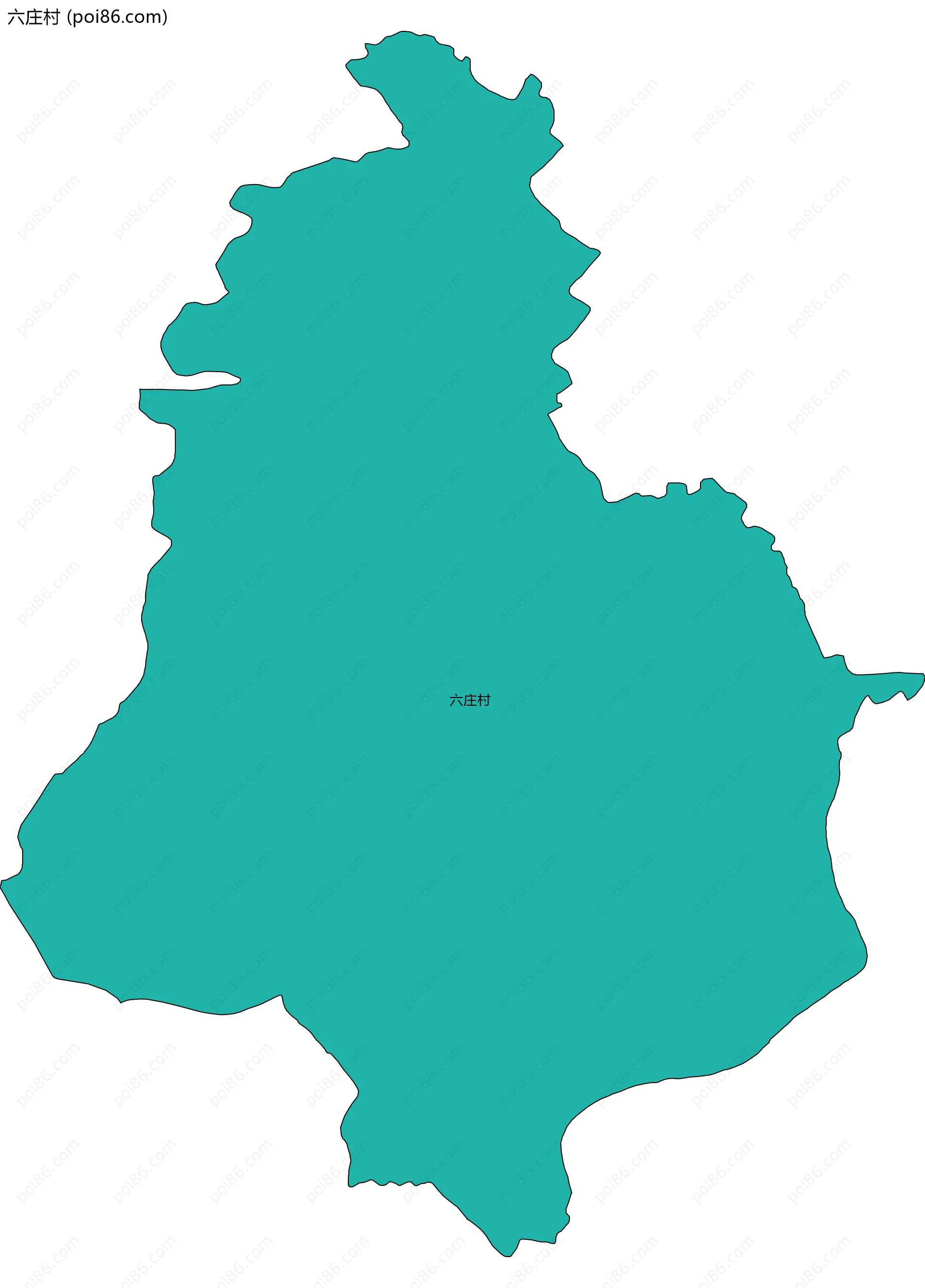 六庄村边界地图