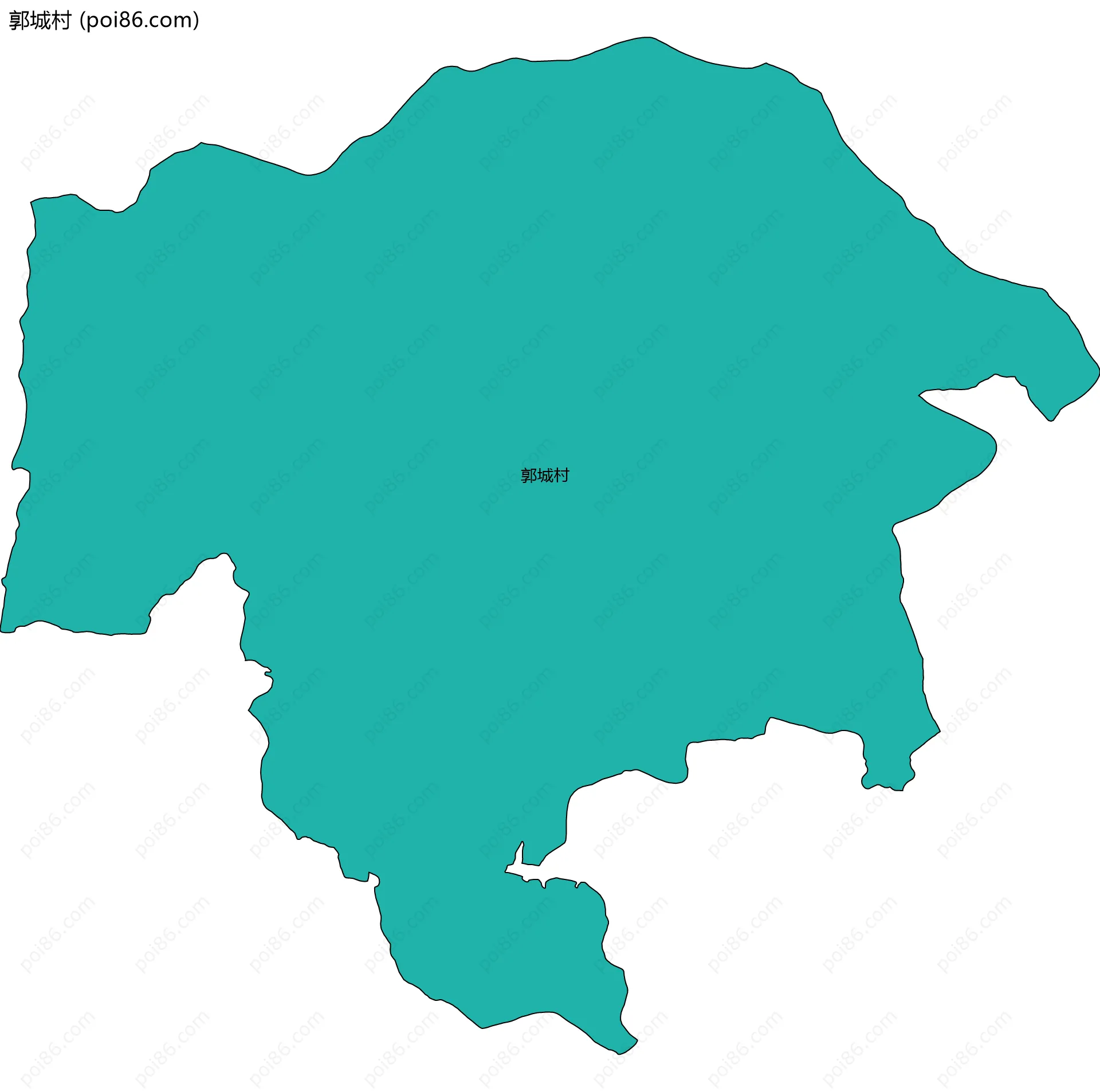 郭城村边界地图