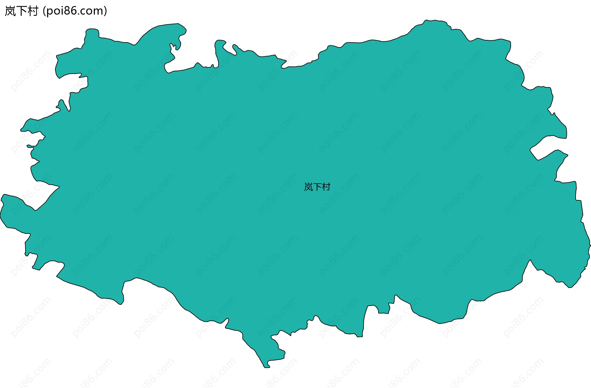 岚下村边界地图