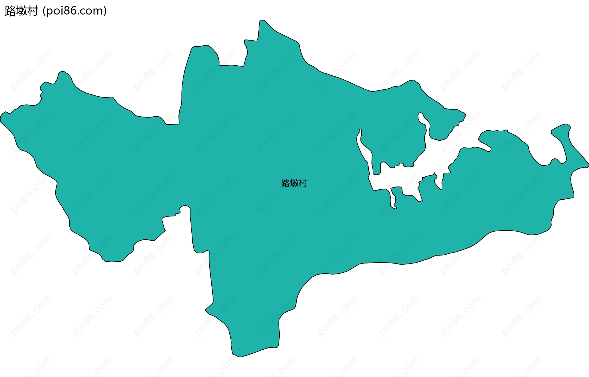 路墩村边界地图