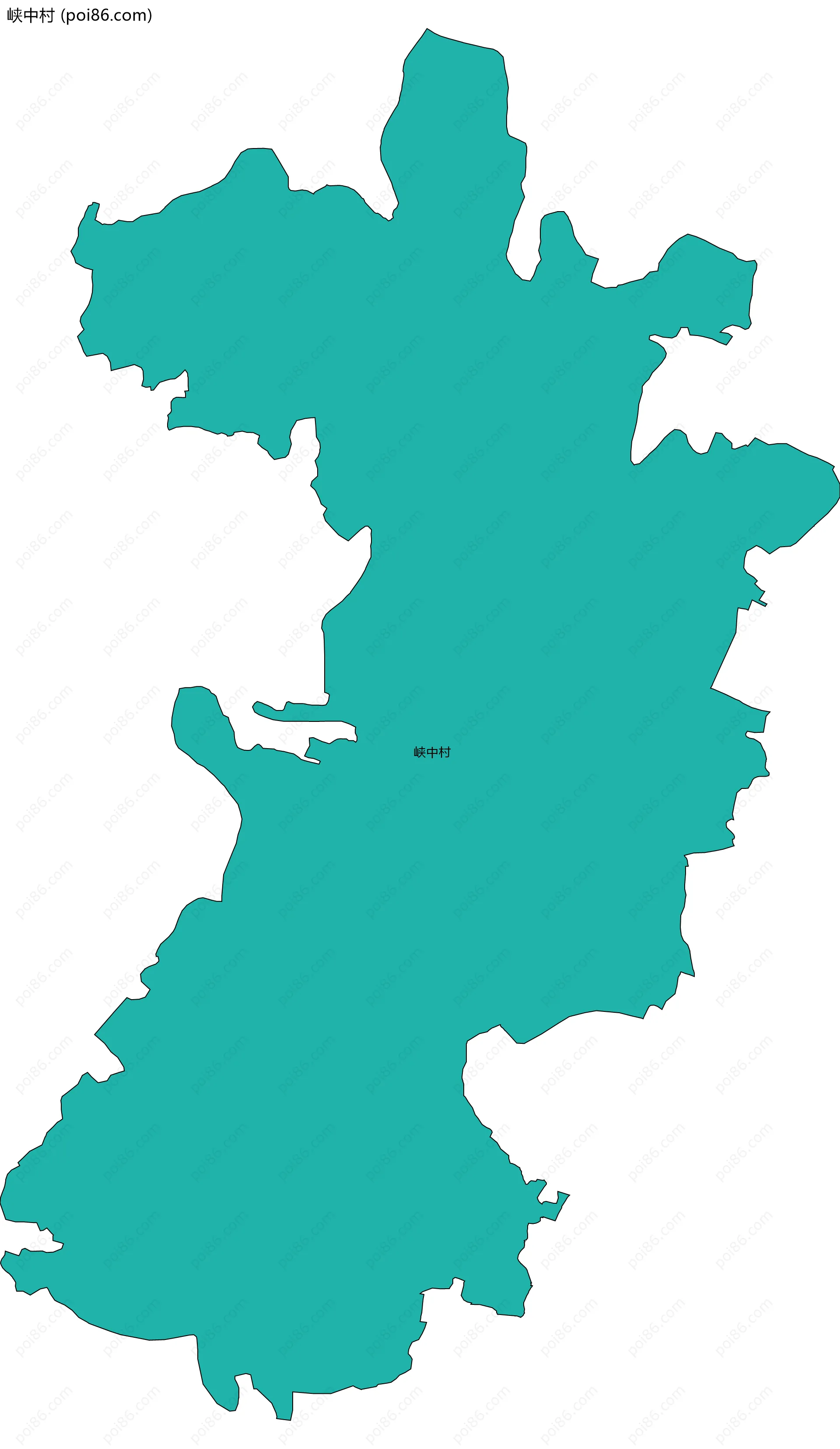 峡中村边界地图