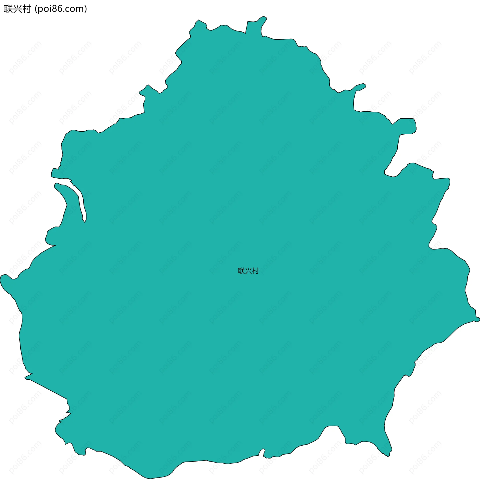 联兴村边界地图
