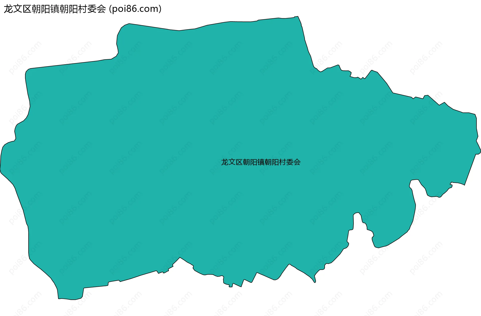龙文区朝阳镇朝阳村委会边界地图