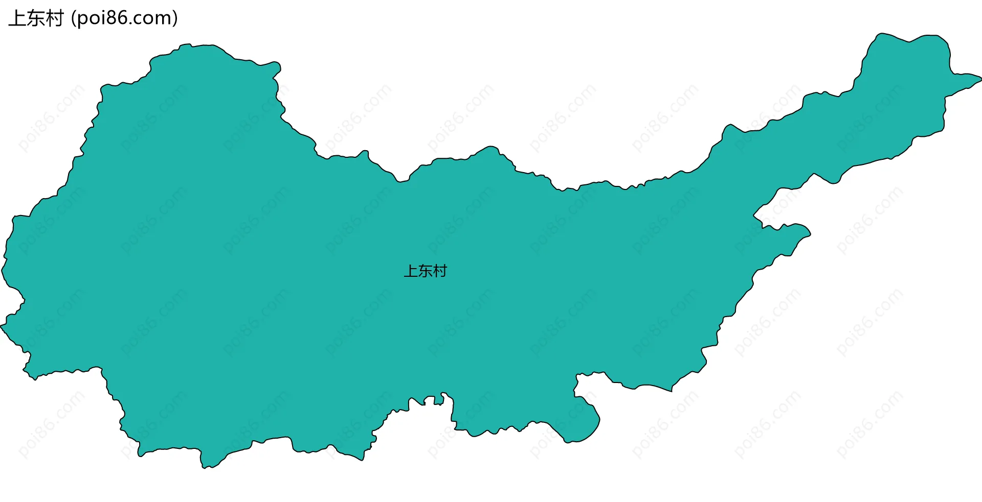 上东村边界地图
