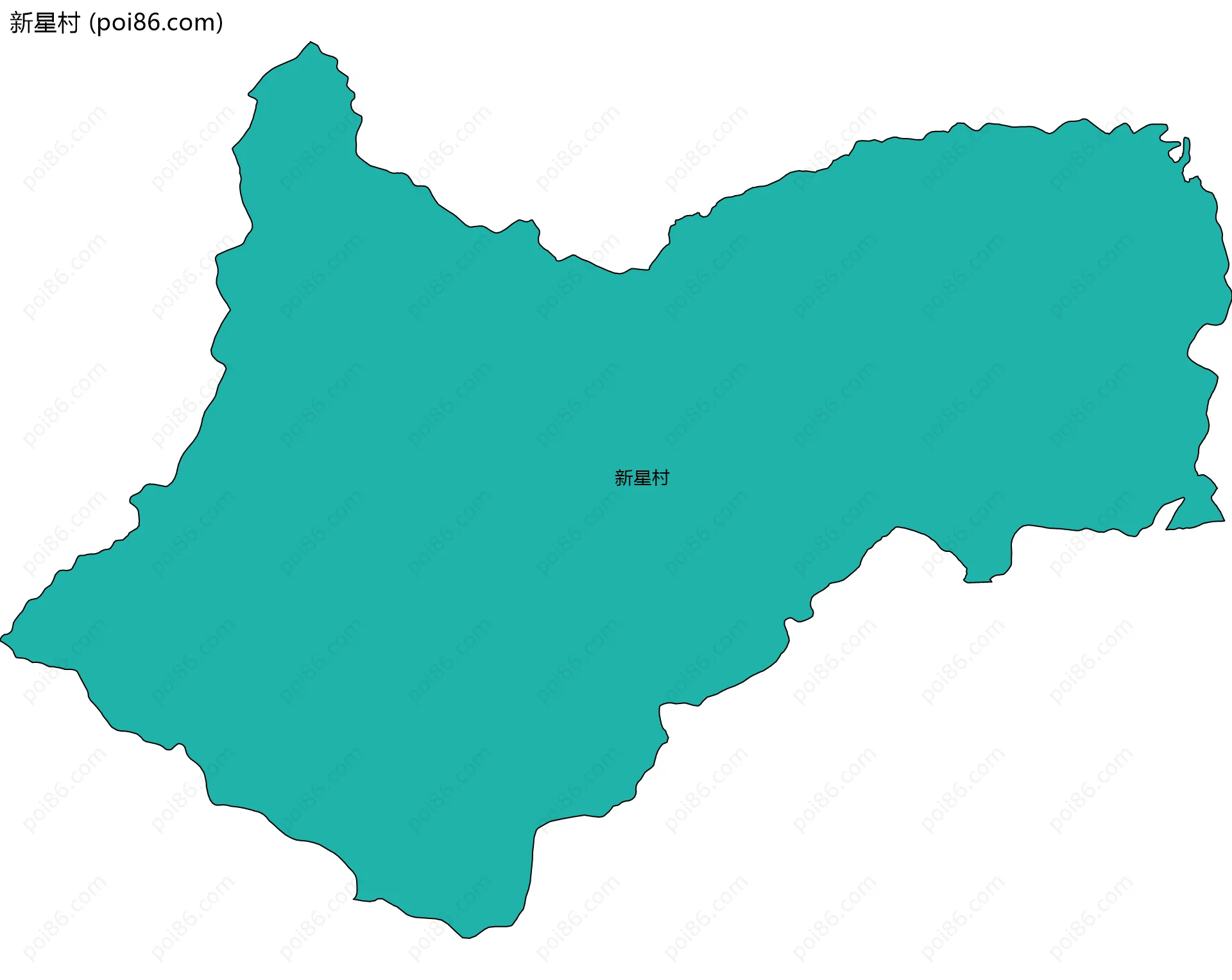 新星村边界地图