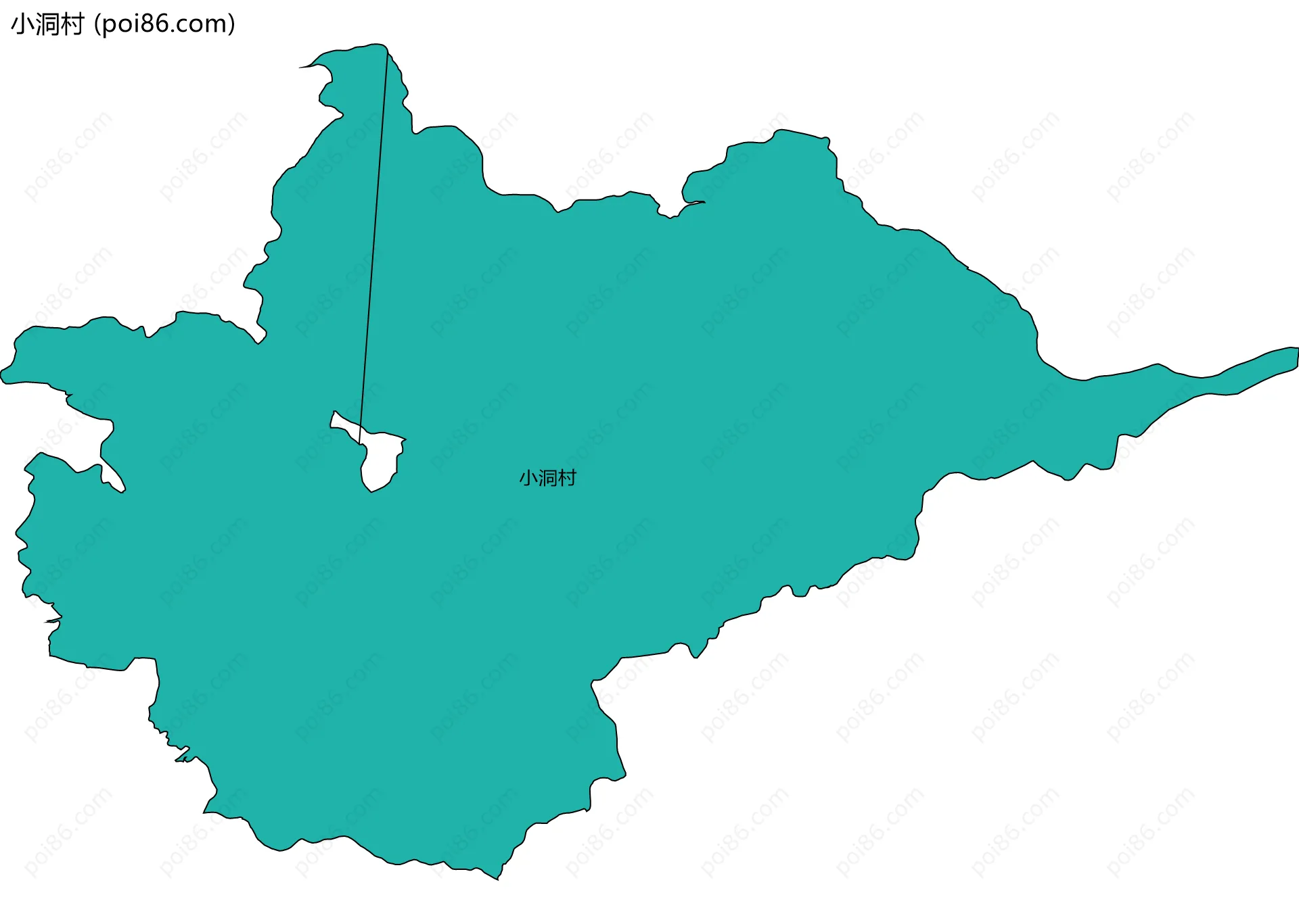 小洞村边界地图