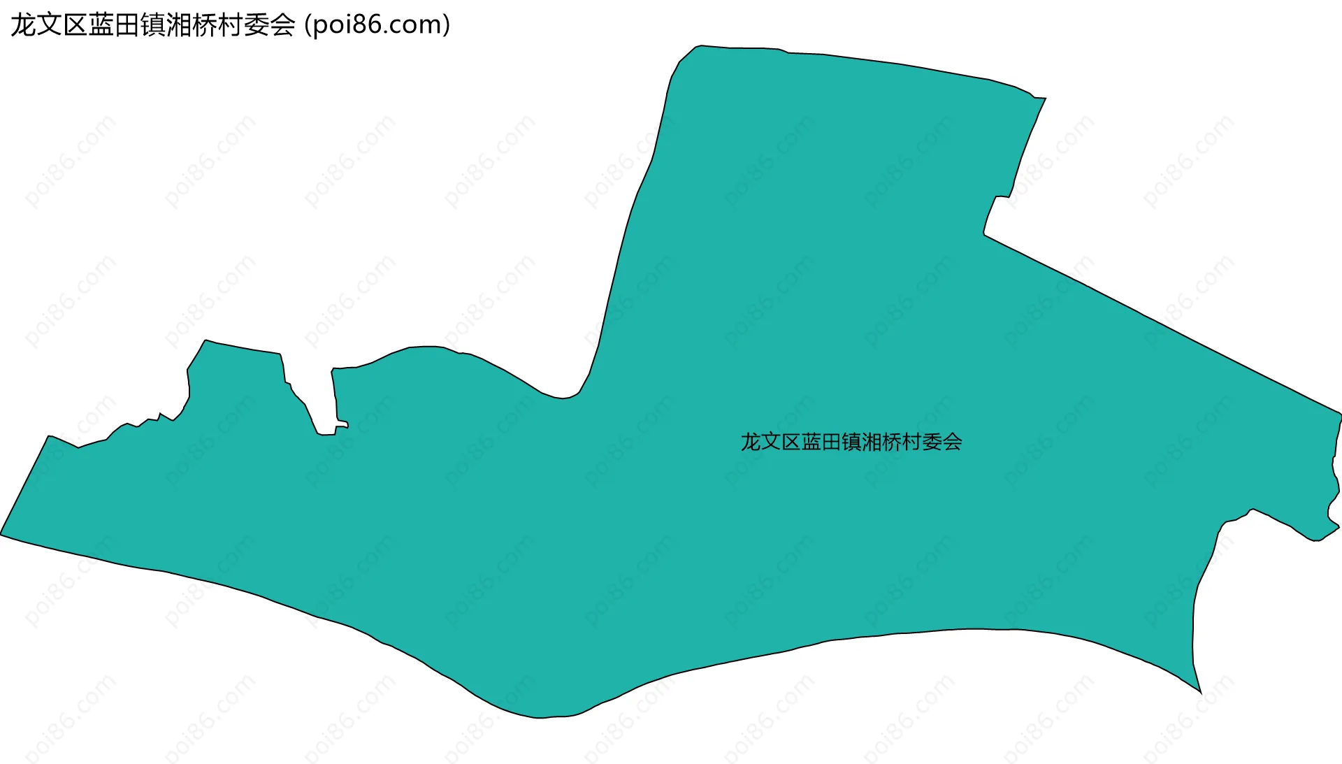 龙文区蓝田镇湘桥村委会边界地图