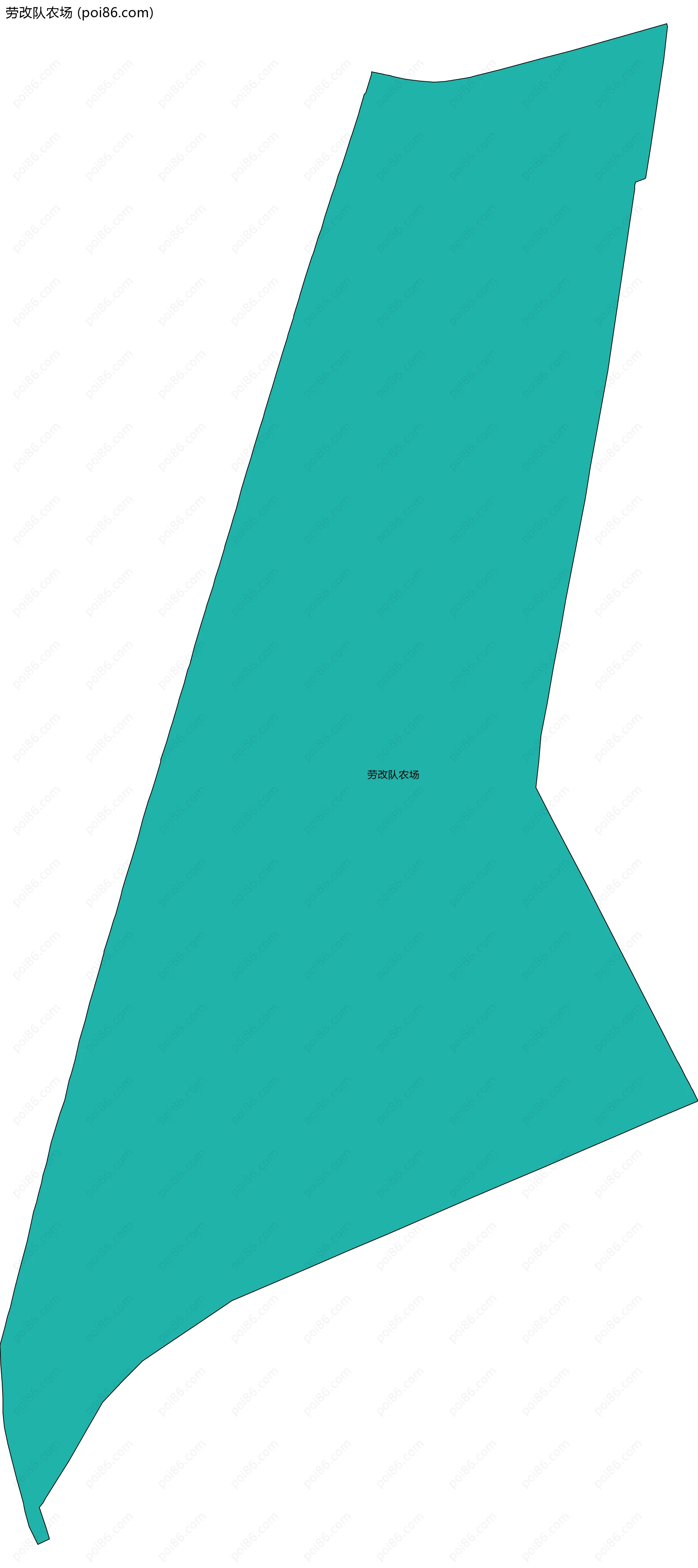 劳改队农场边界地图