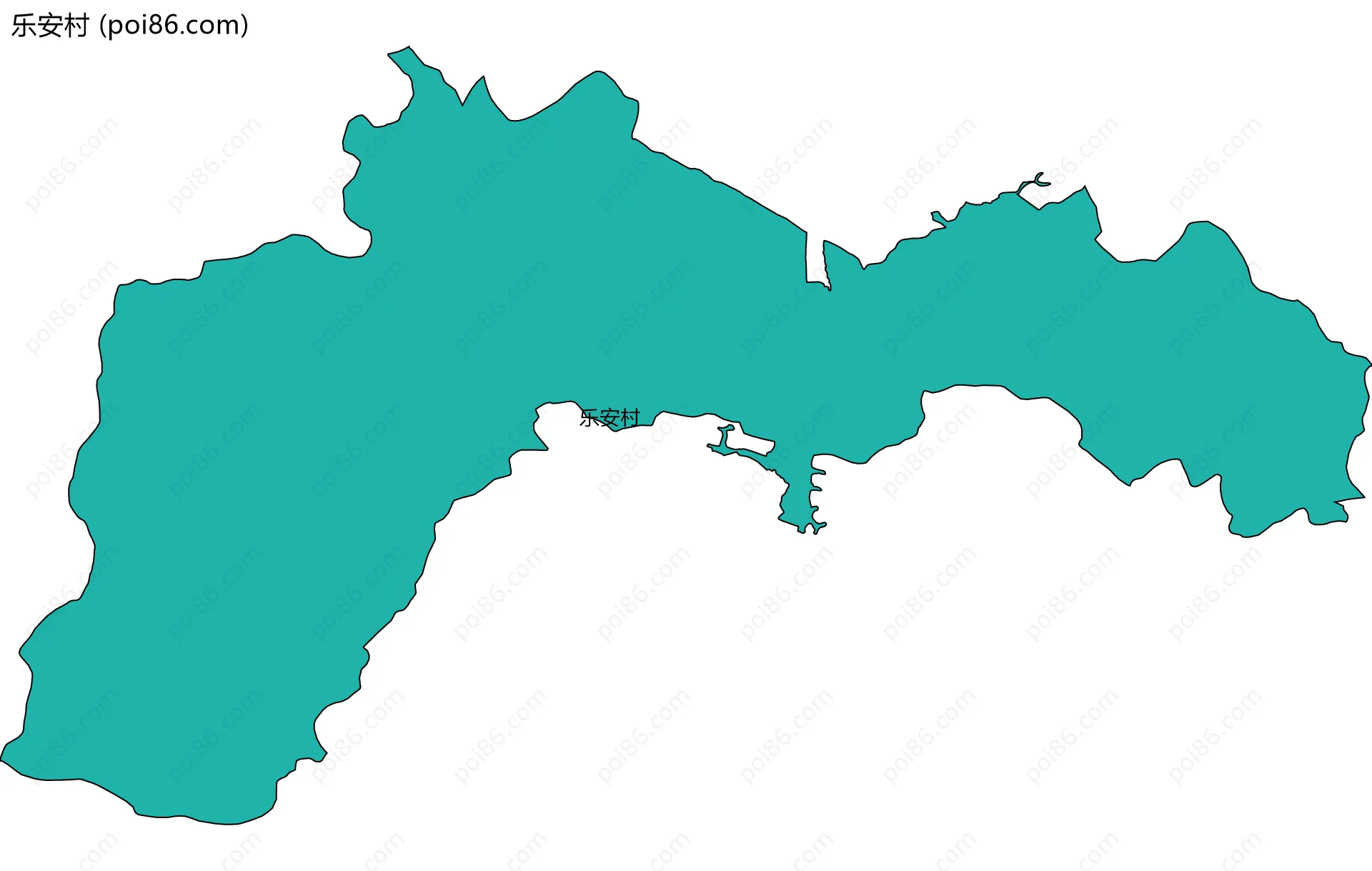 乐安村边界地图