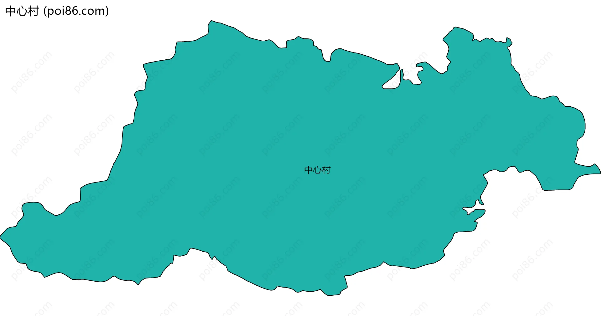 中心村边界地图
