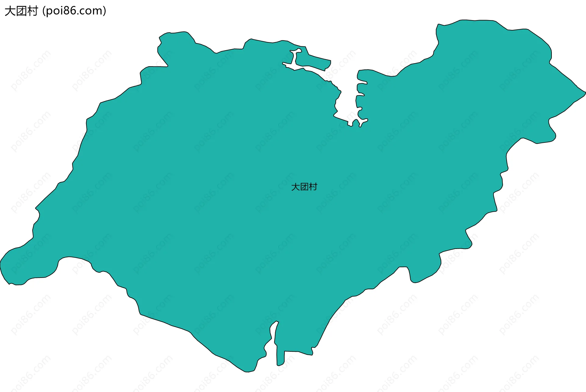 大团村边界地图