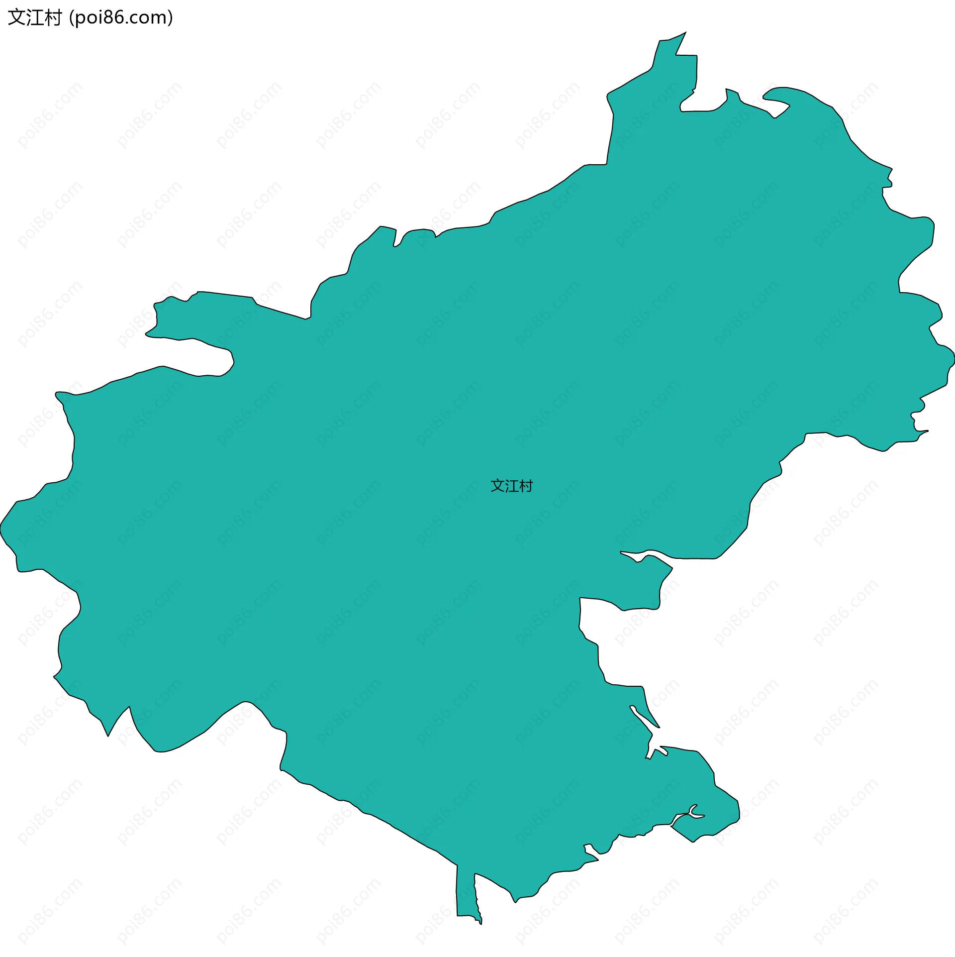 文江村边界地图