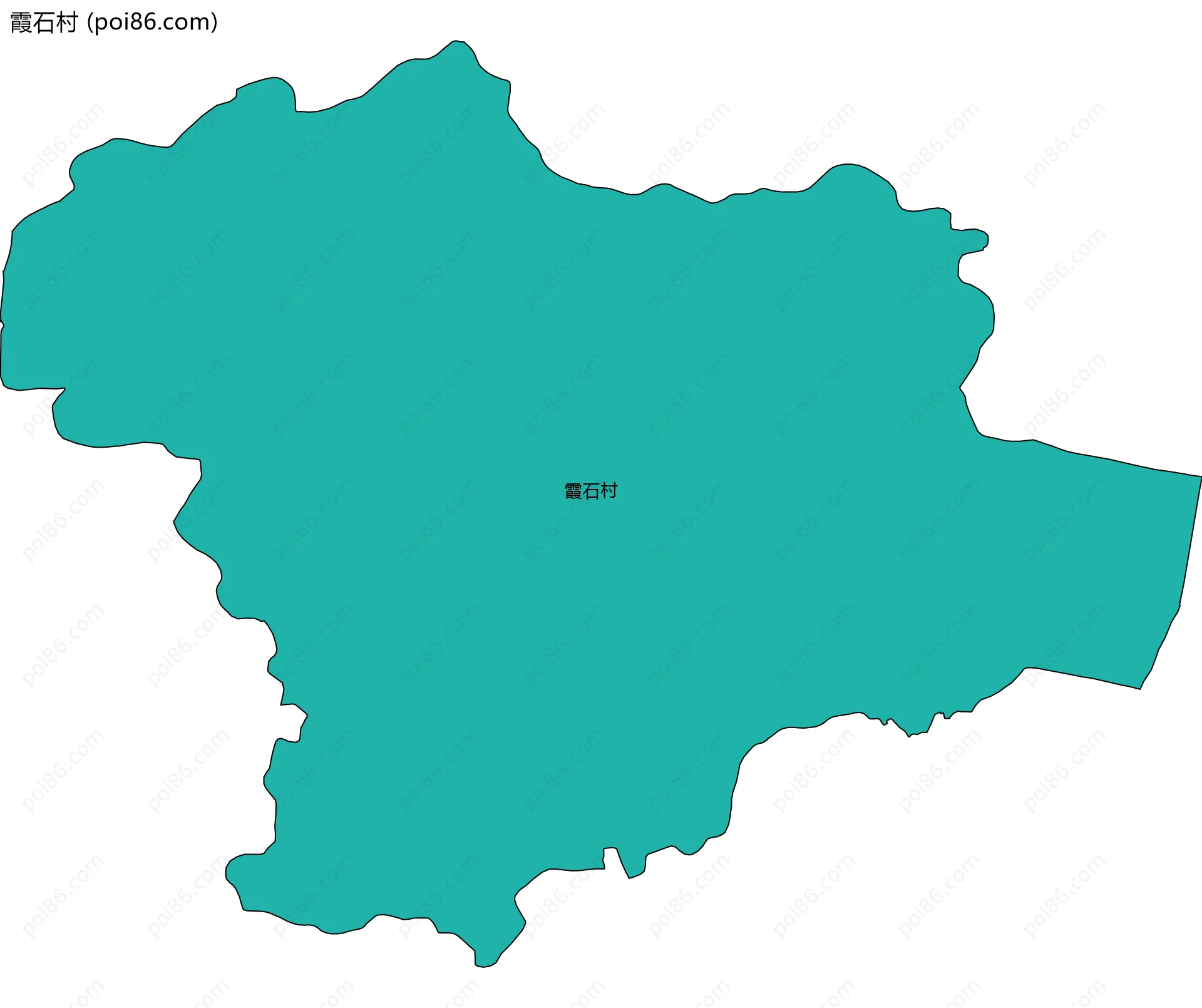 霞石村边界地图