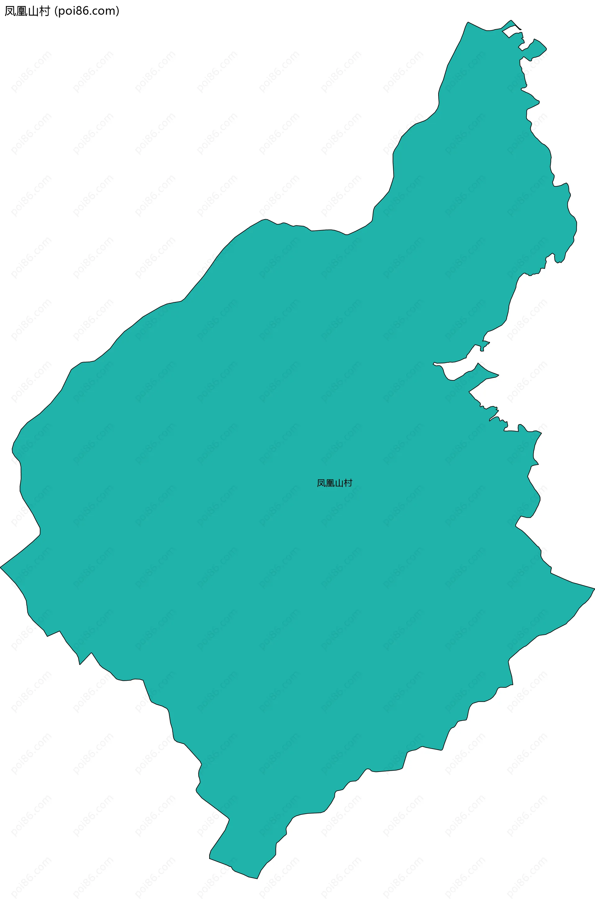 凤凰山村边界地图