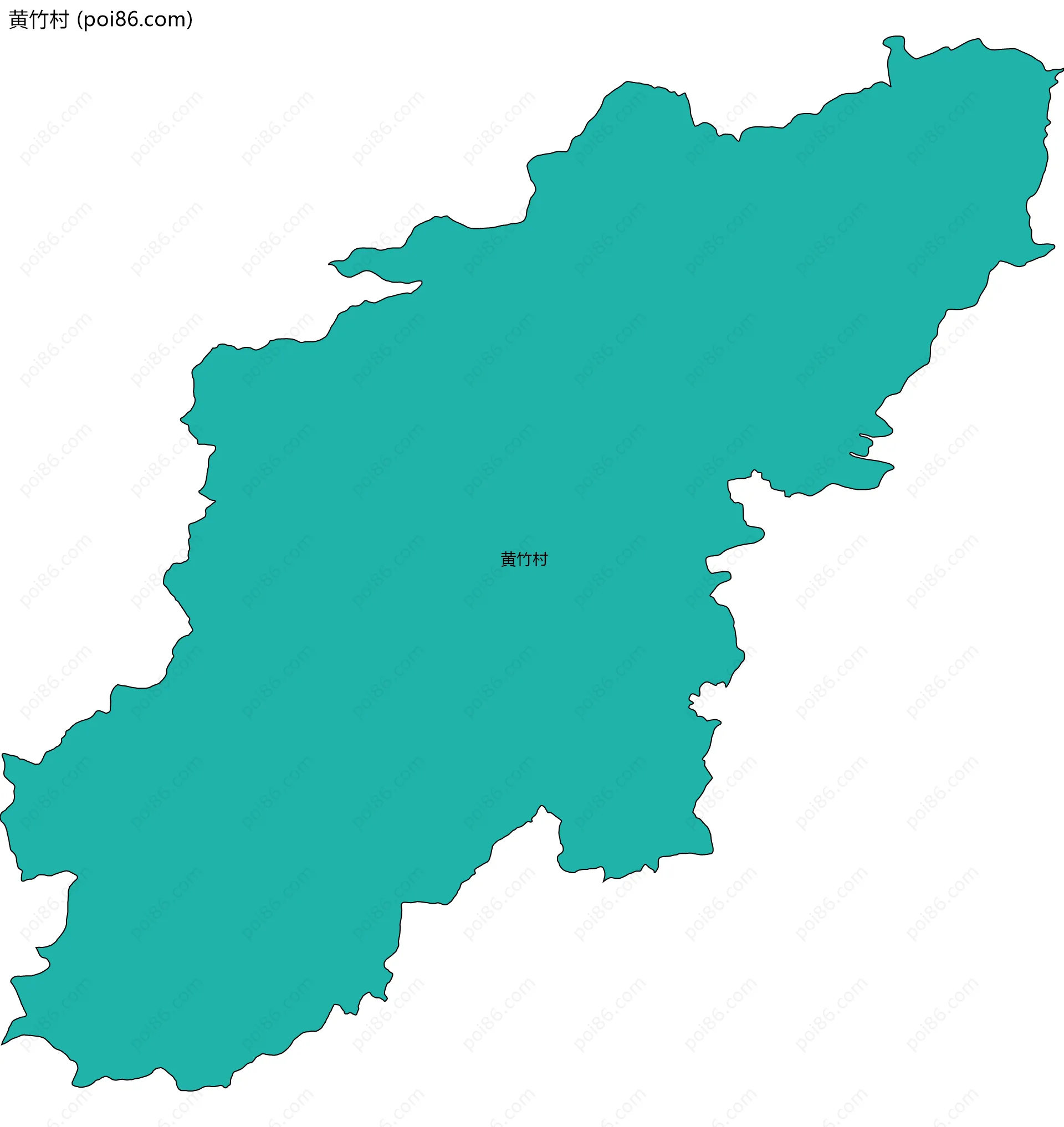 黄竹村边界地图