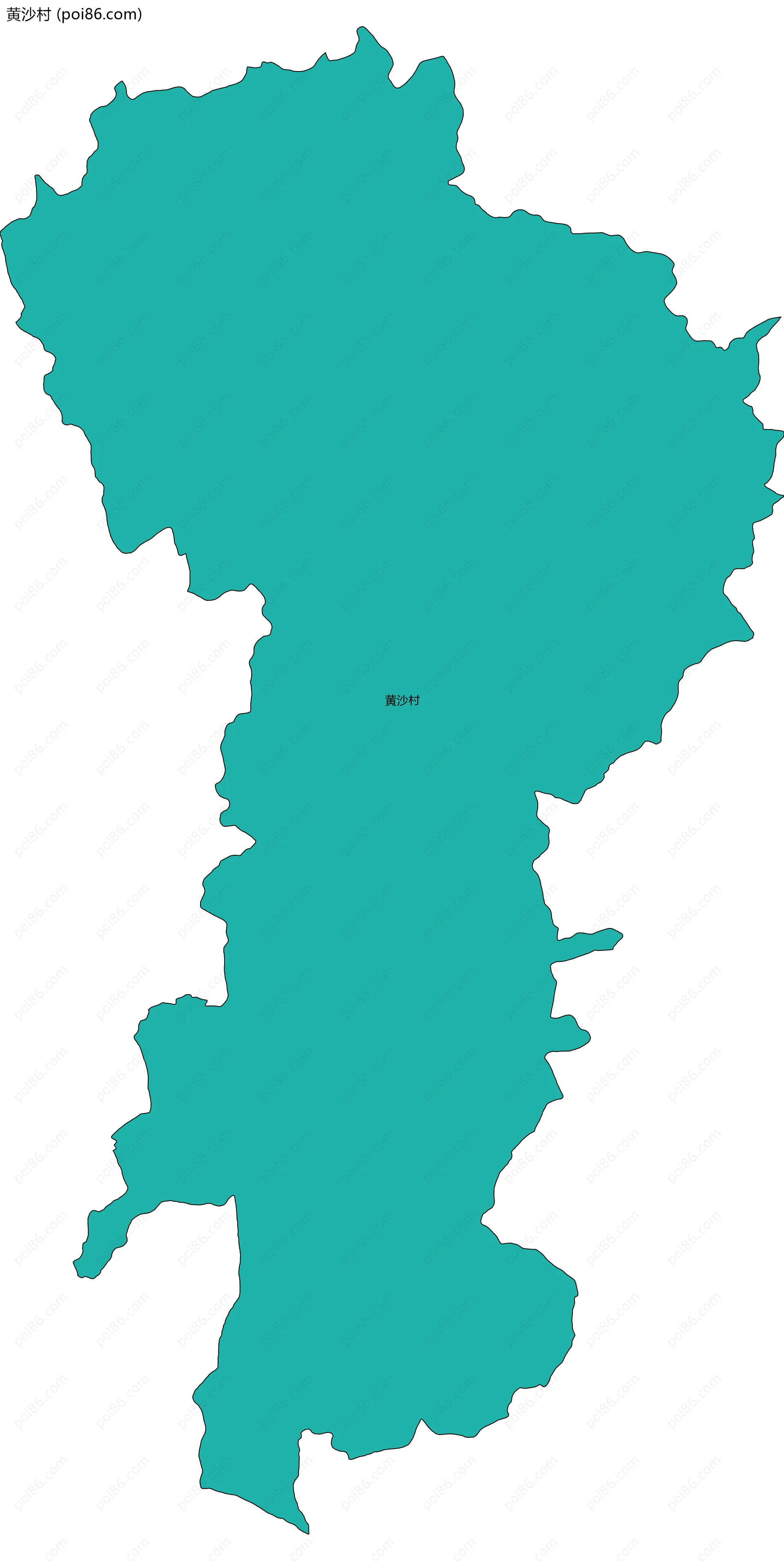 黄沙村边界地图