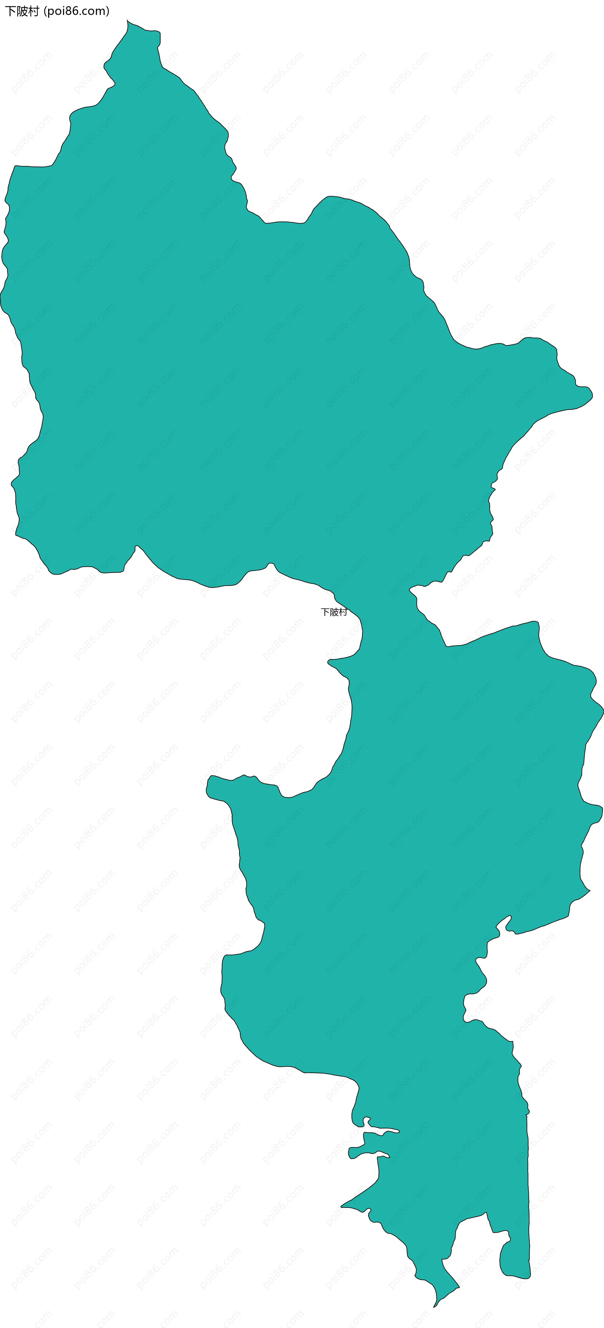 下陂村边界地图