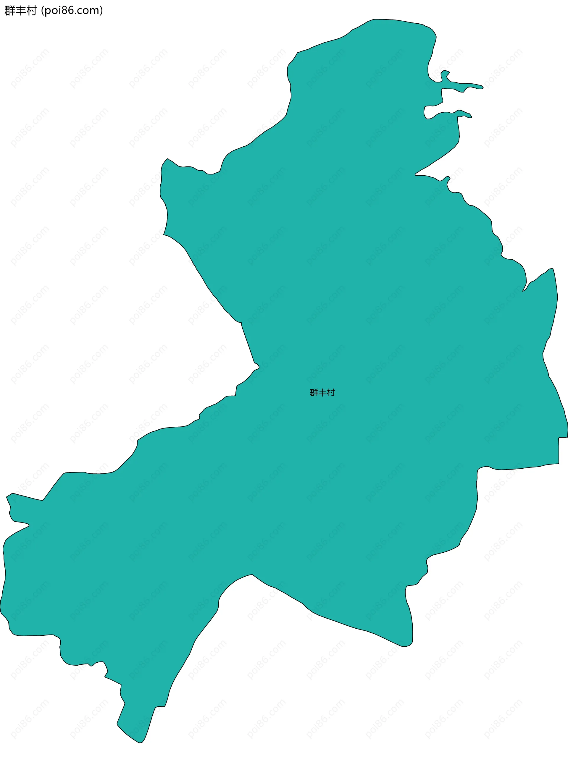 群丰村边界地图