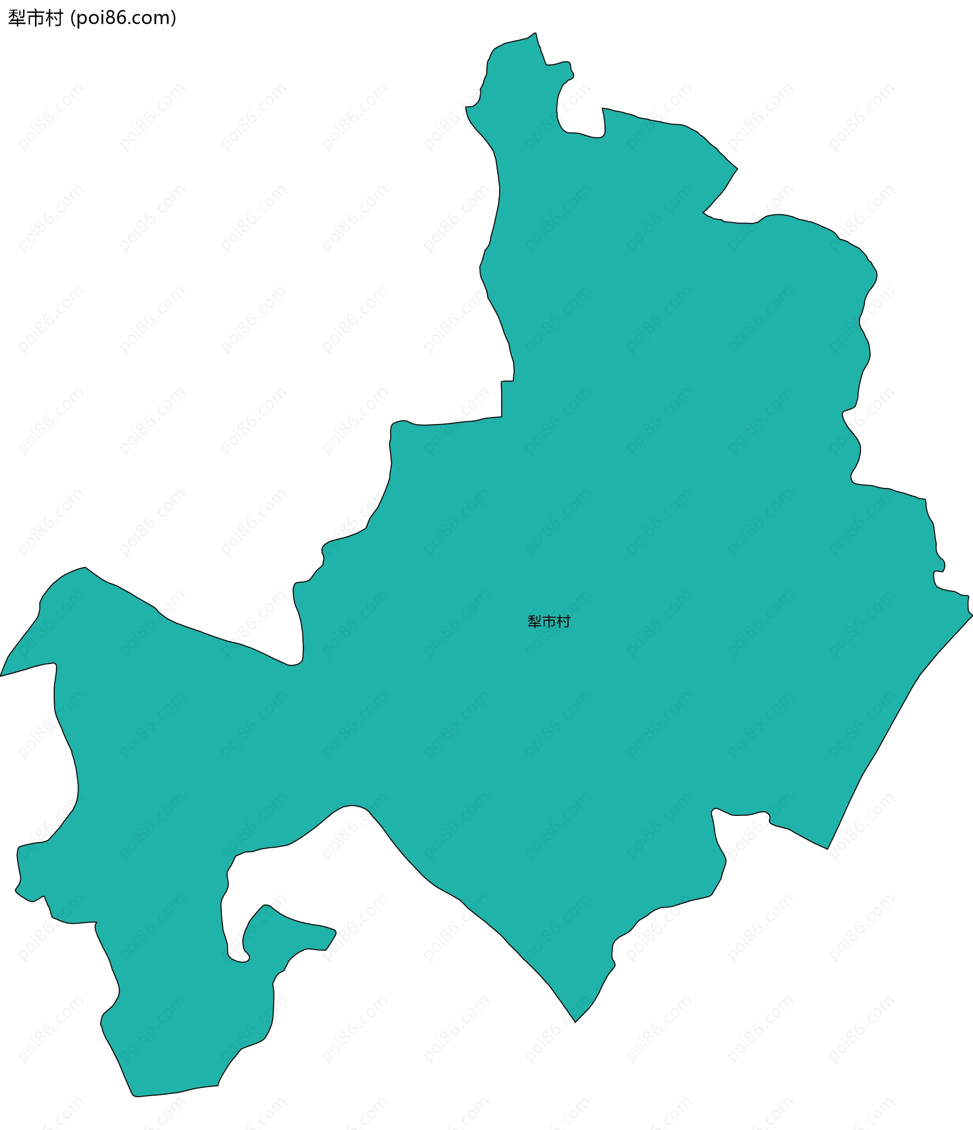 犁市村边界地图