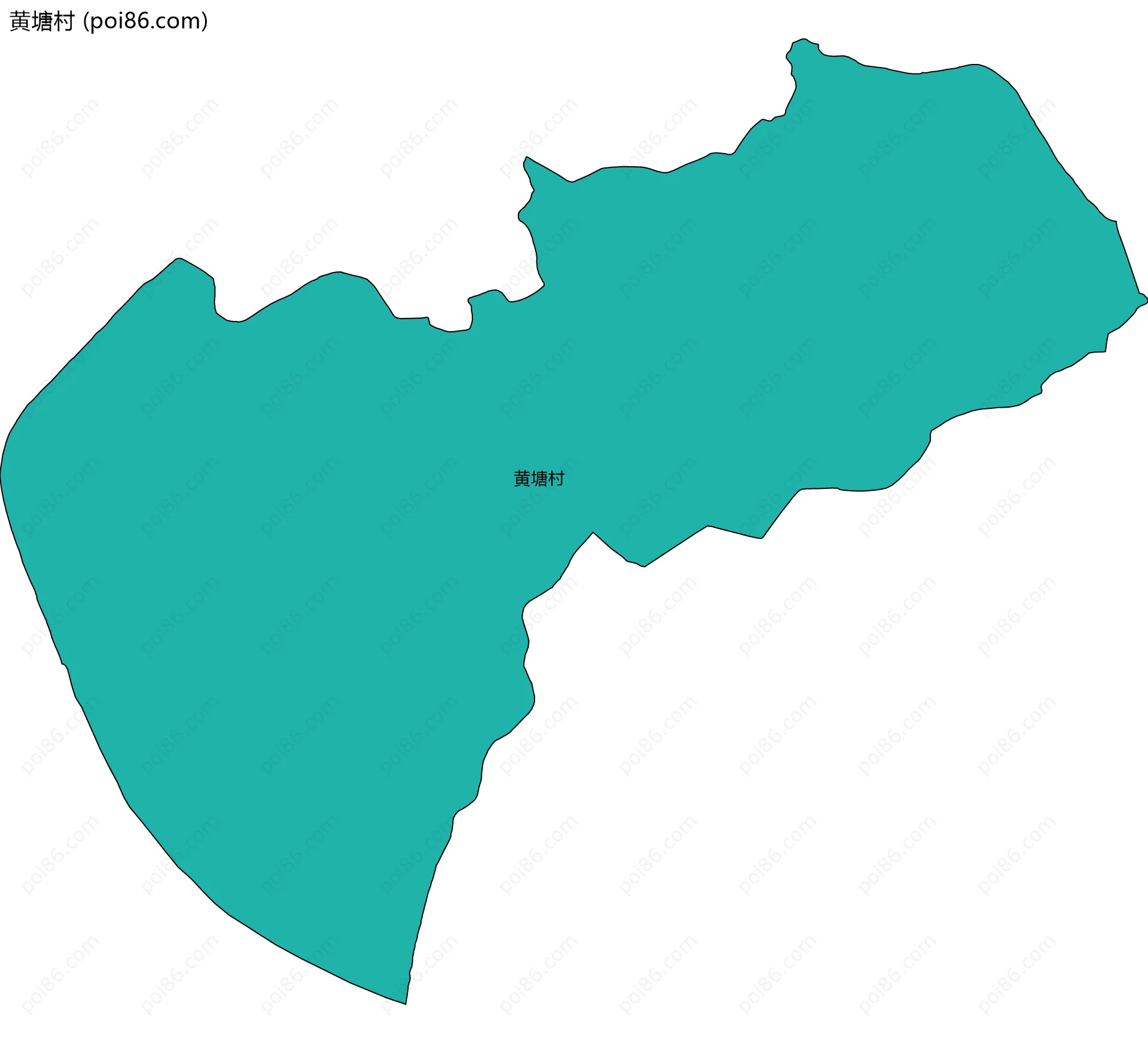 黄塘村边界地图