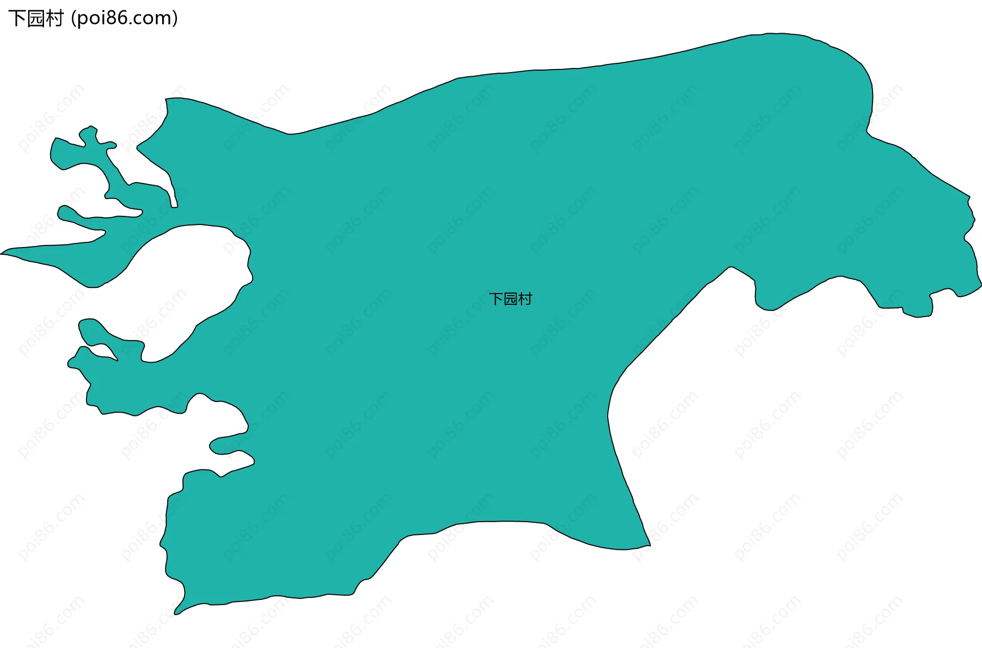 下园村边界地图