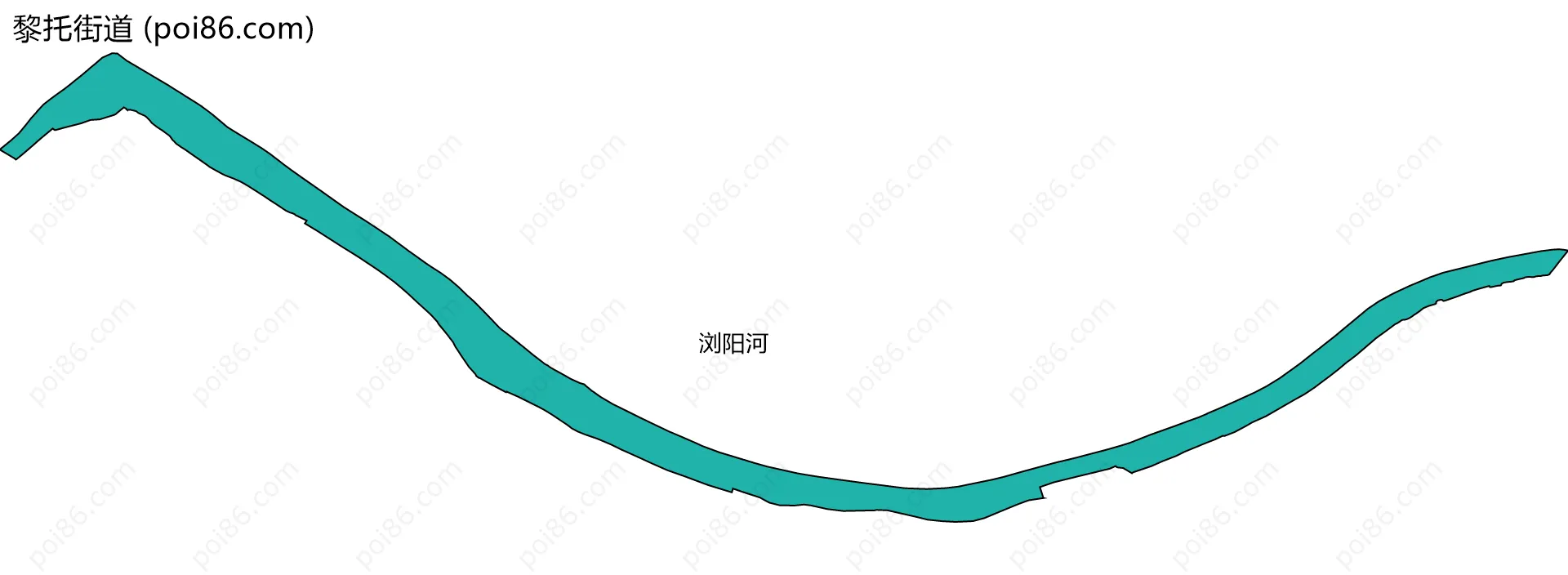 黎托街道边界地图(五级行政区划)