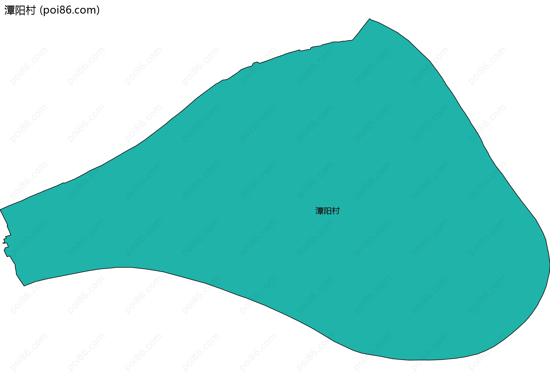 潭阳村边界地图