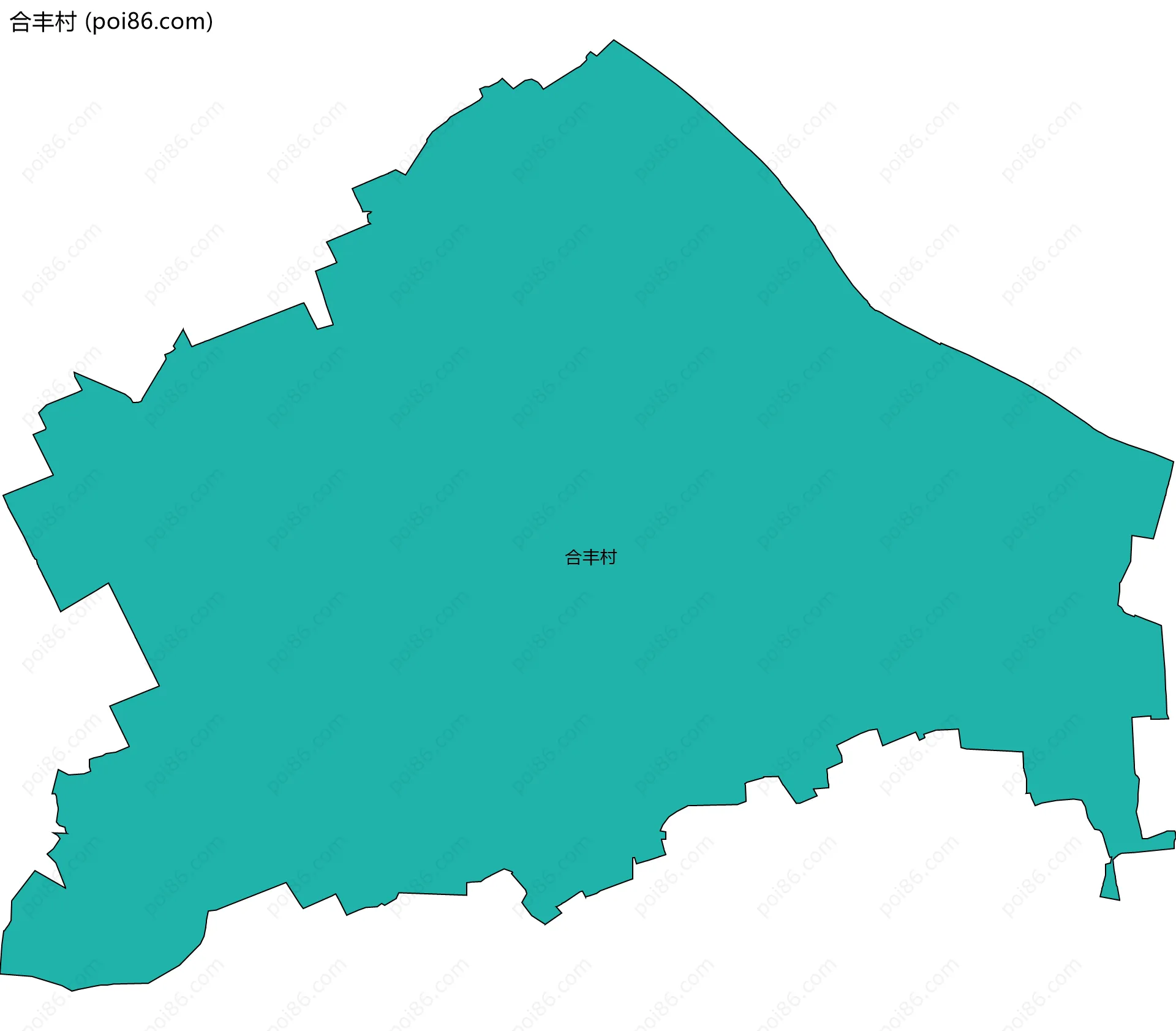 合丰村边界地图
