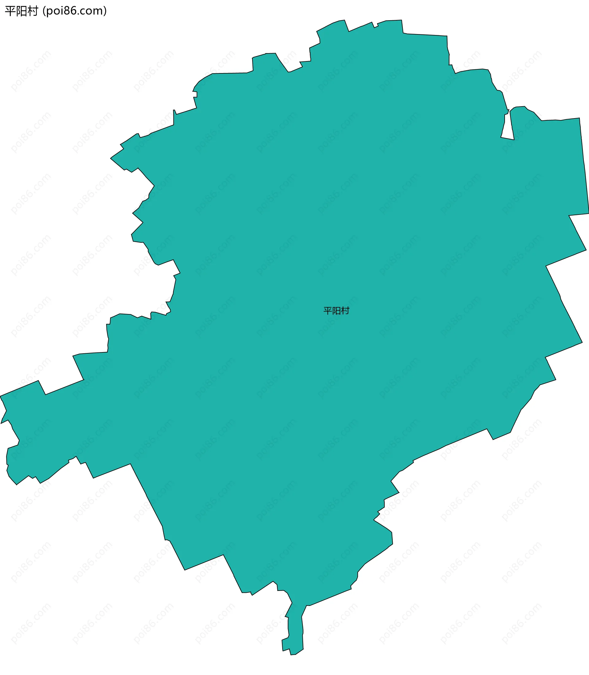 平阳村边界地图