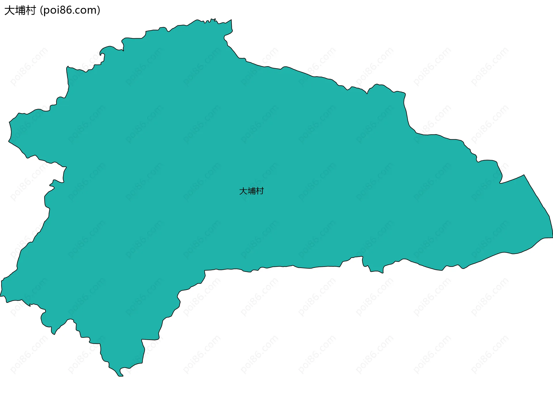 大埔村边界地图