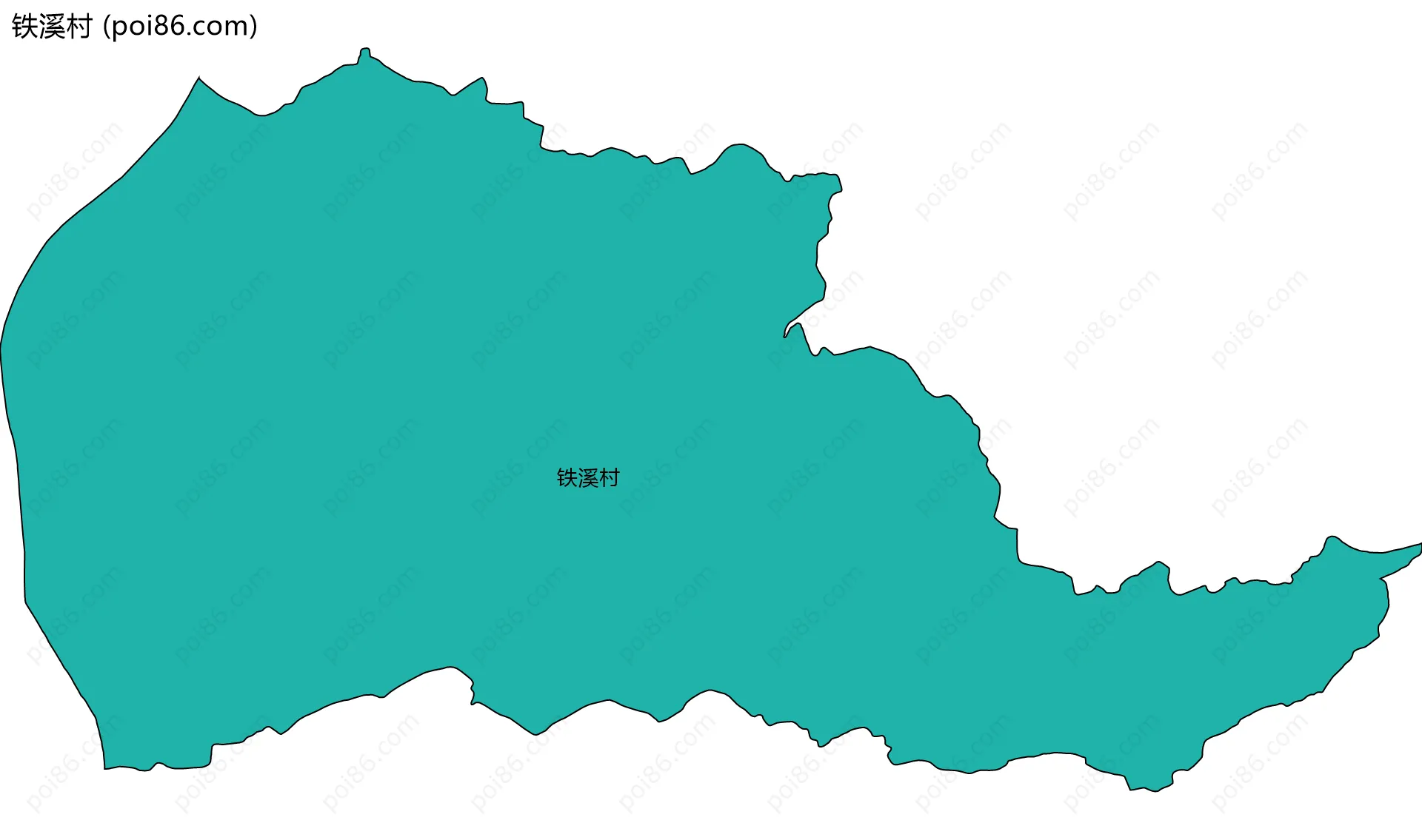 铁溪村边界地图