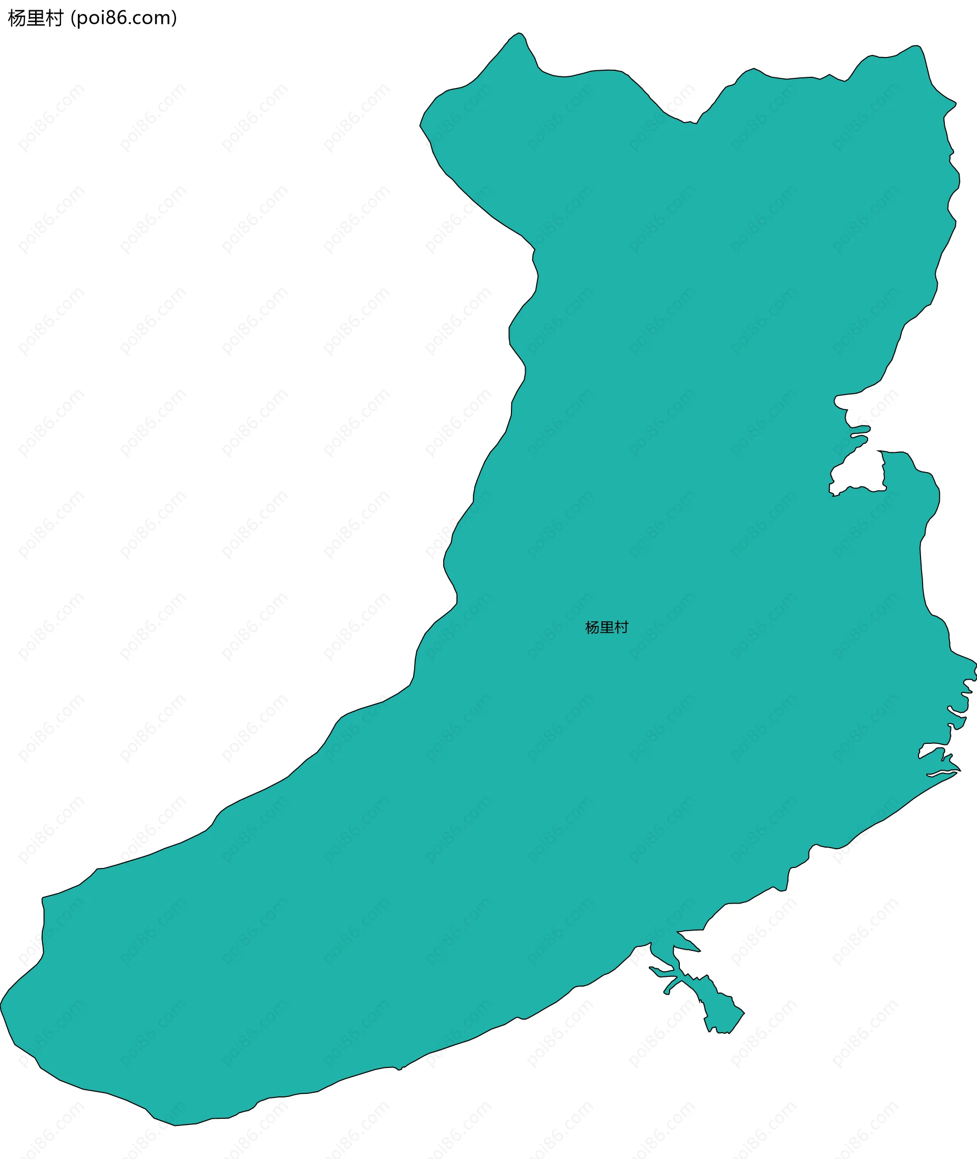 杨里村边界地图
