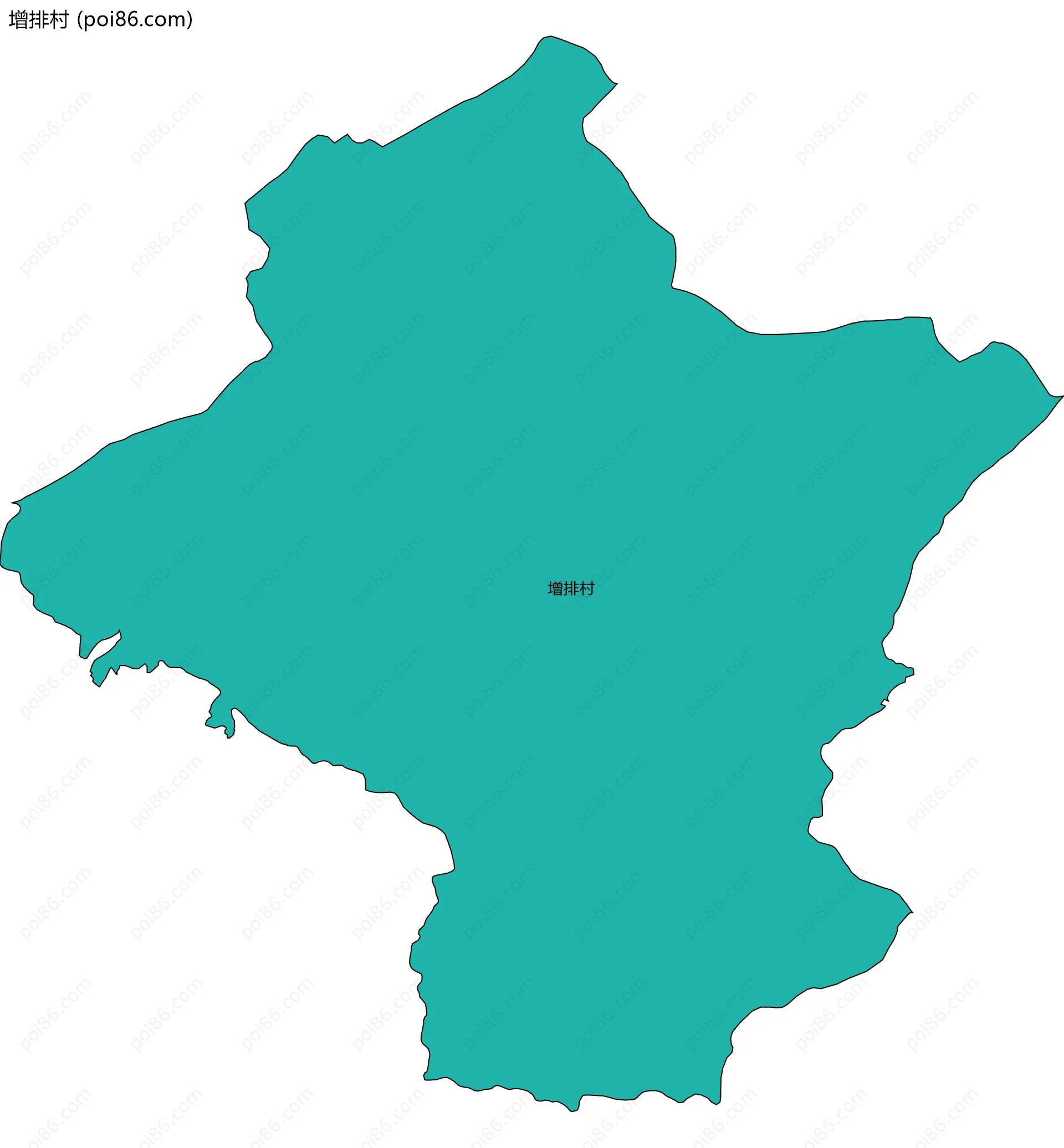 增排村边界地图
