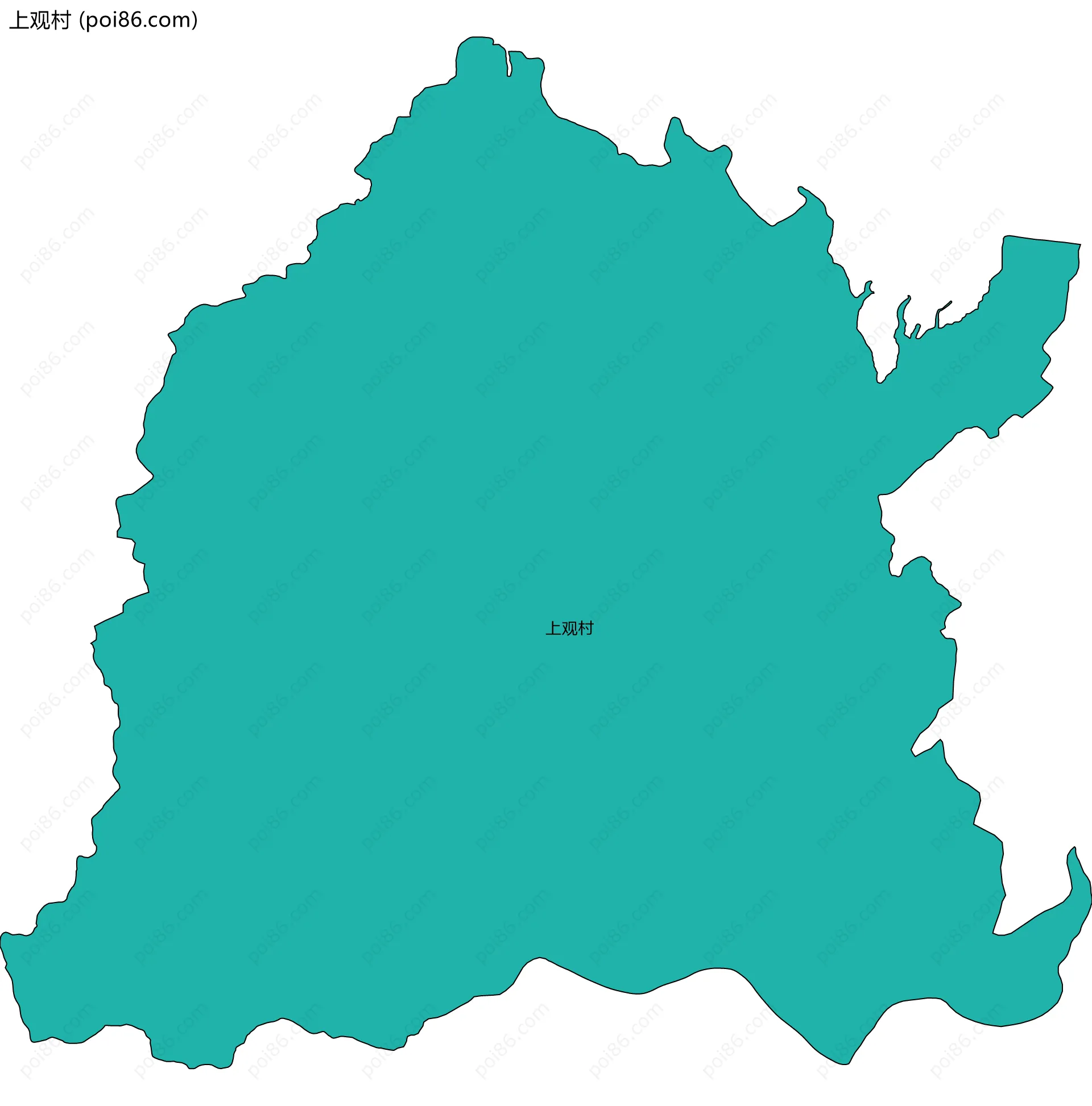 上观村边界地图