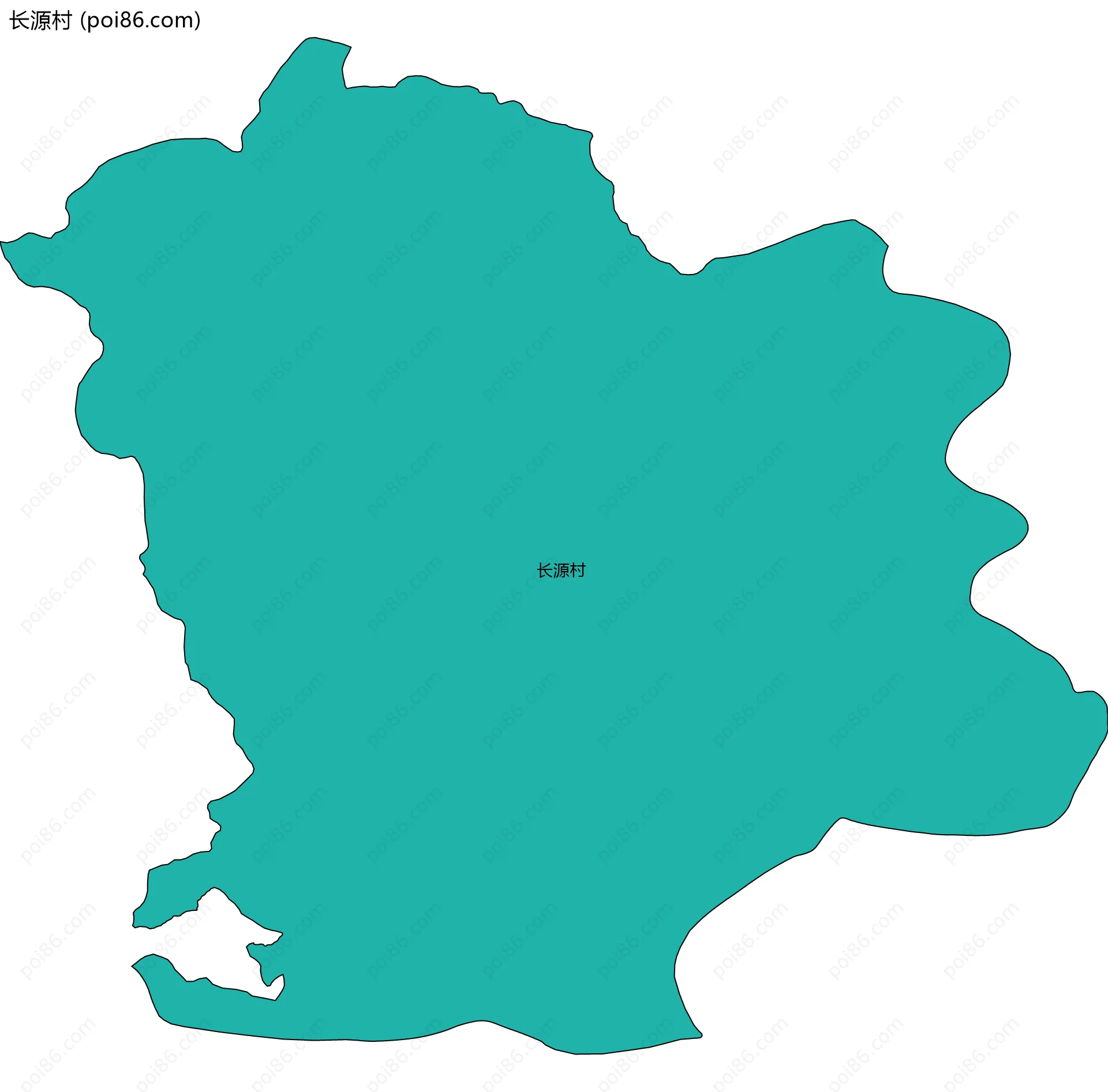 长源村边界地图