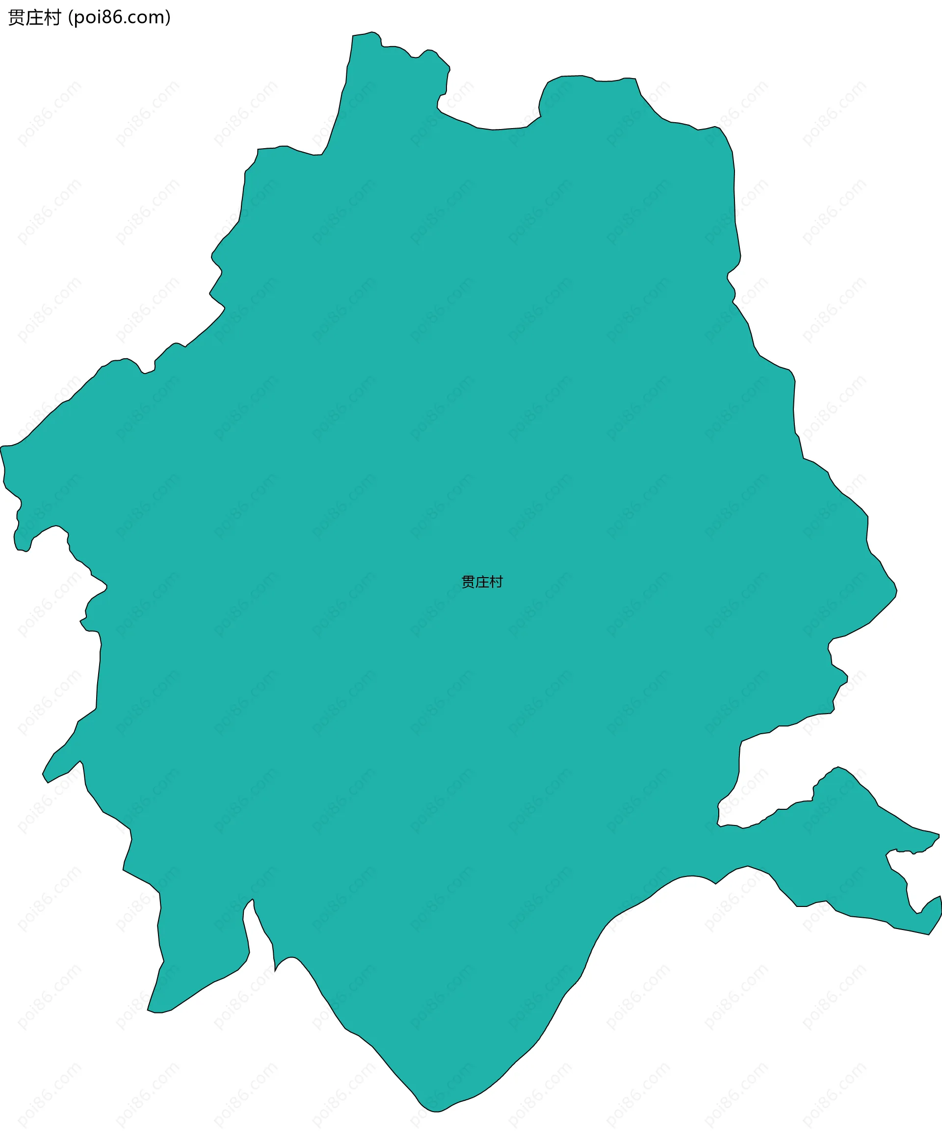 贯庄村边界地图