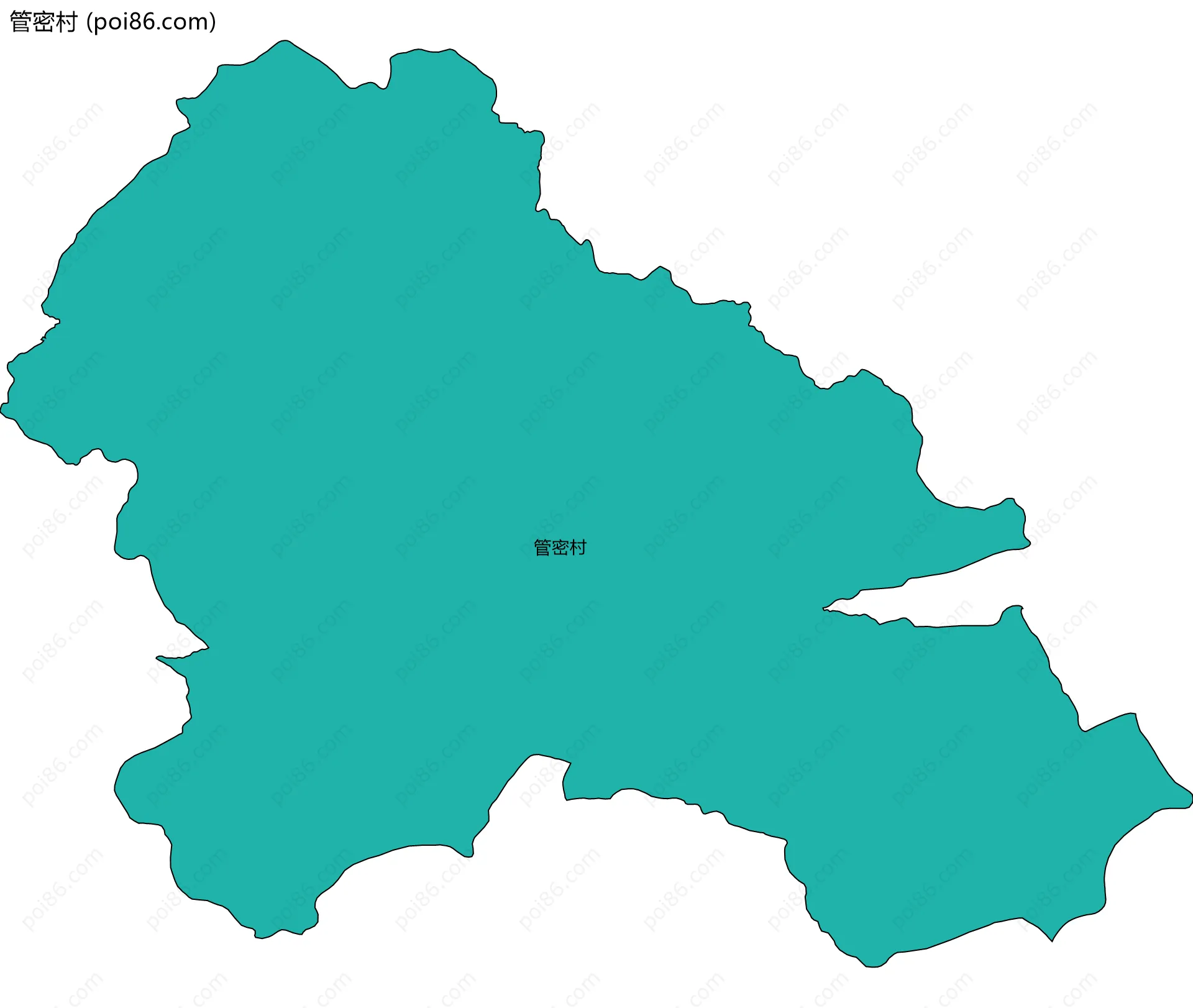 管密村边界地图