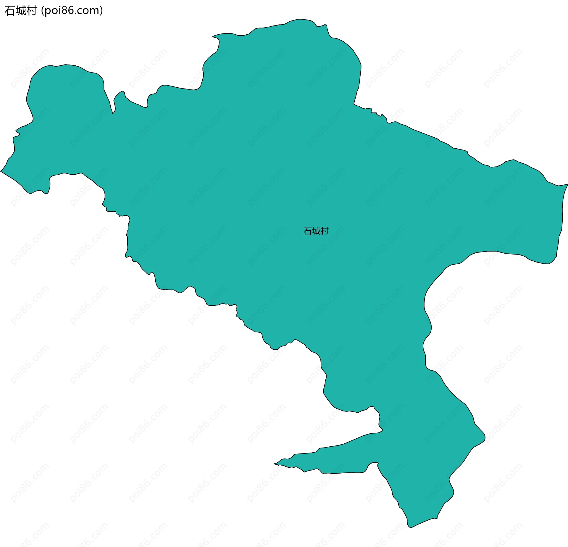 石城村边界地图